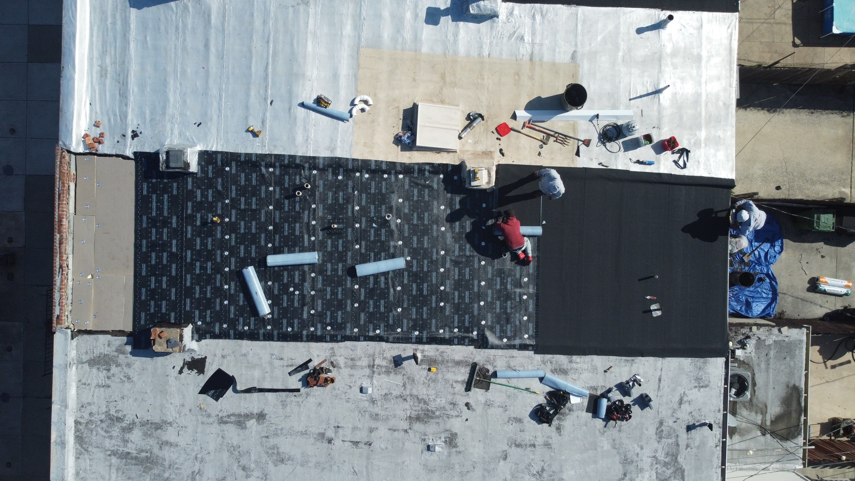 Residential Roofing Installation using Flat Roof Replacement – Modified Bitumen by Matter Construction, LLC