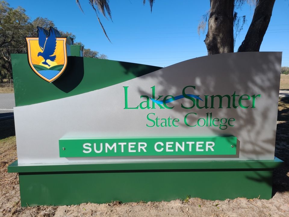 Monument Sign for Lake Sumter State College by SignCrafters
