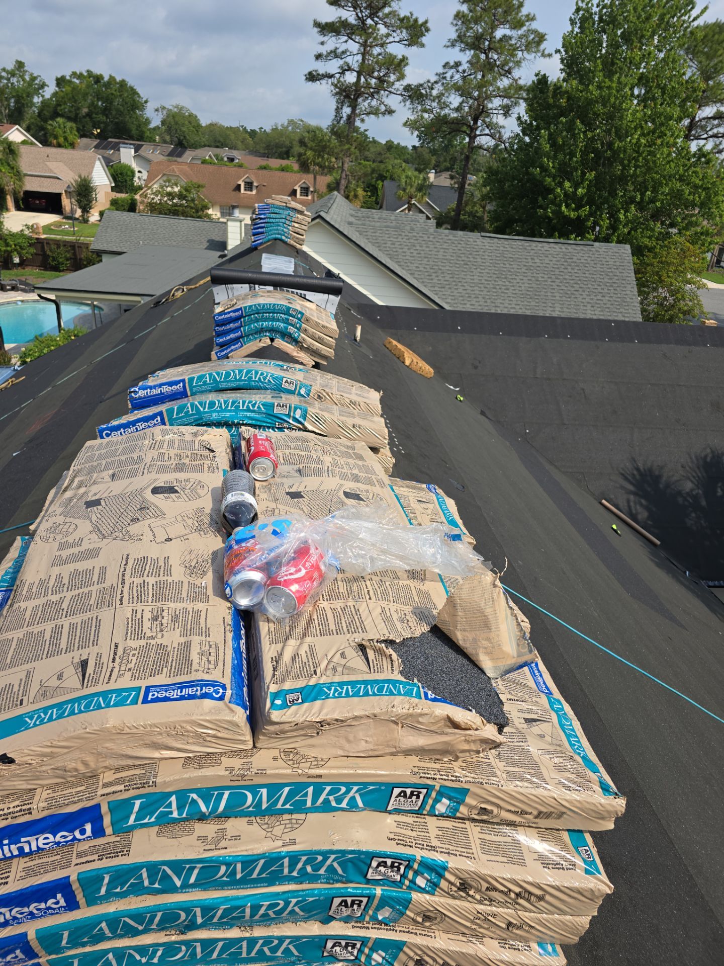 Asphalt Architectural Shingle Roof Replacement and Solar Integration in Longwood by Fortified Roofing Solutions Corp.