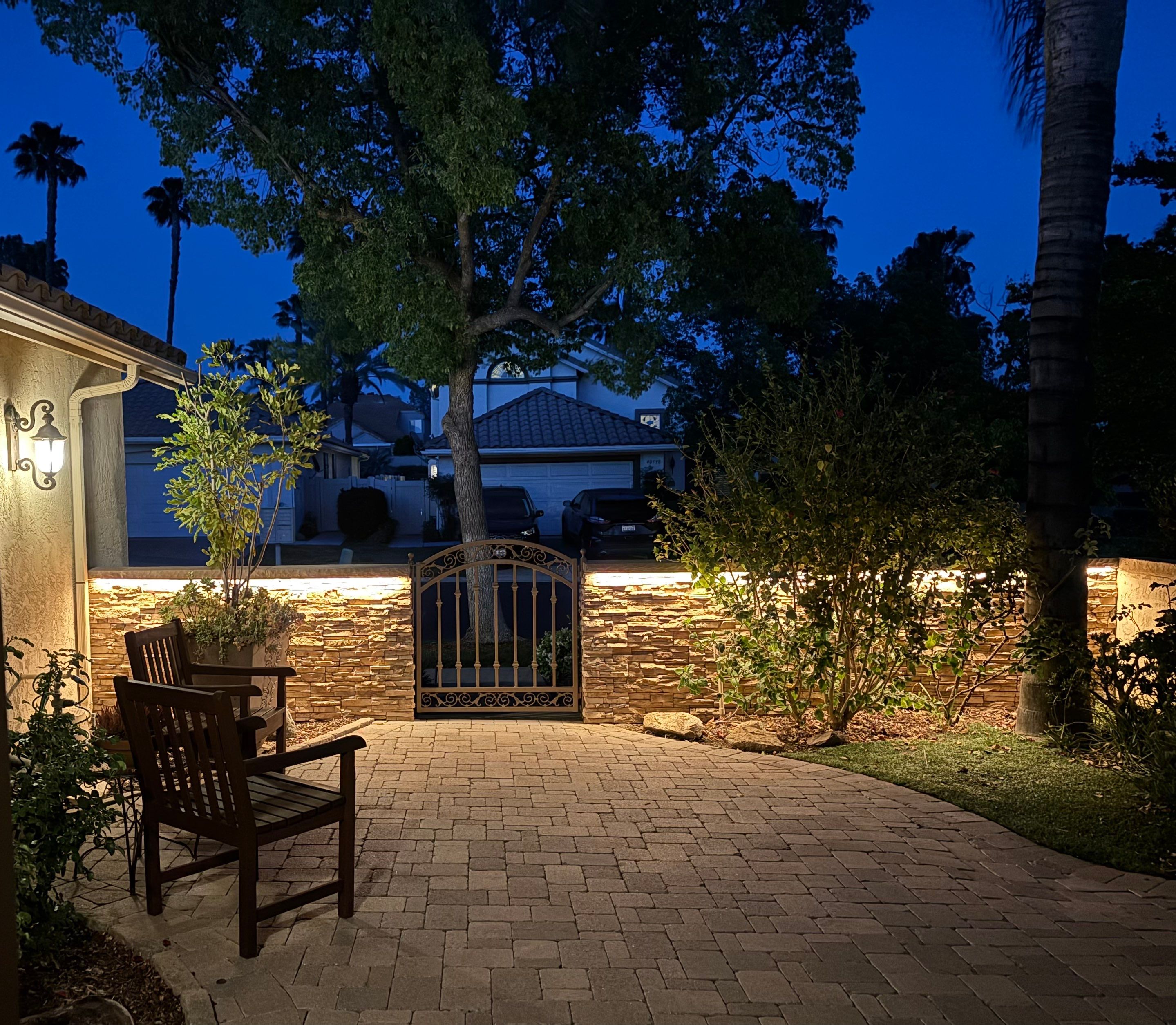 Smart LED Lighting and Custom Outdoor Living Space in Murrieta by Outdoor Lights + Shades