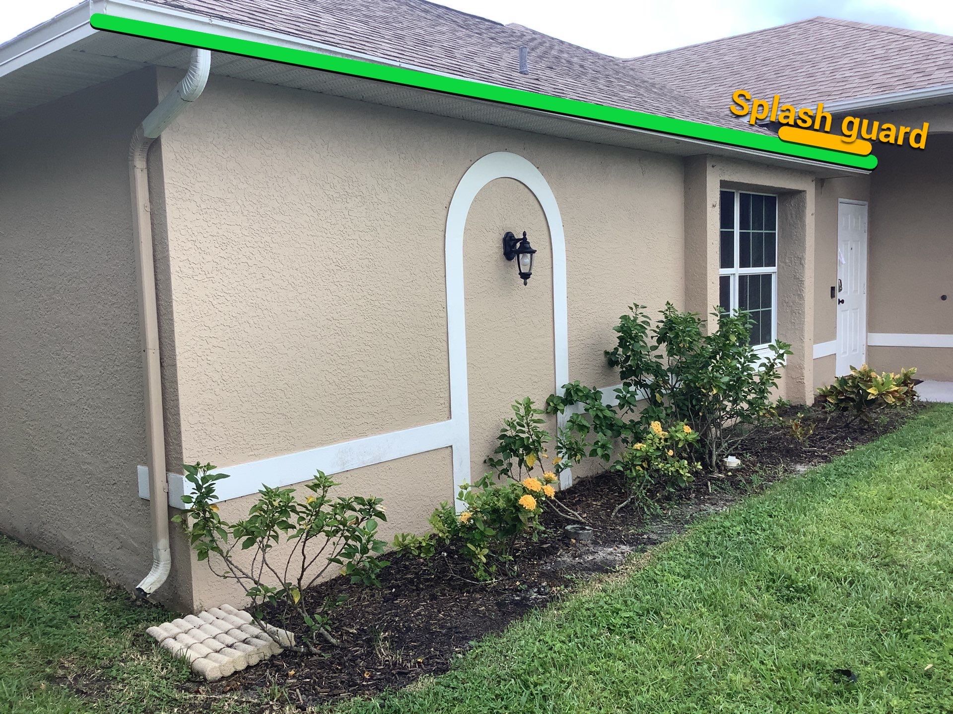 Downspout Extensions for Cape Coral Homes  by Gutter Professors