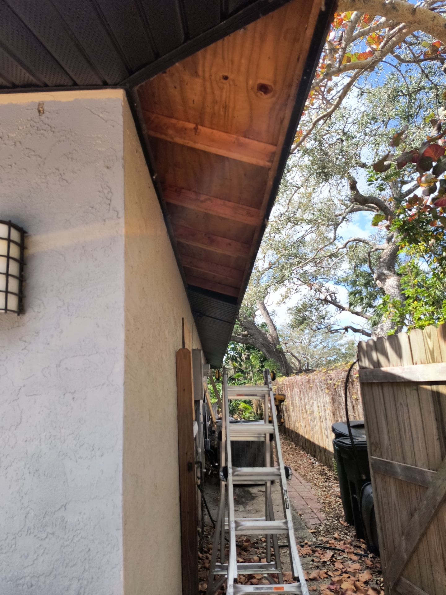 Gutter Repair Service in Sarasota FL - Black Soffit by Gutter Professors