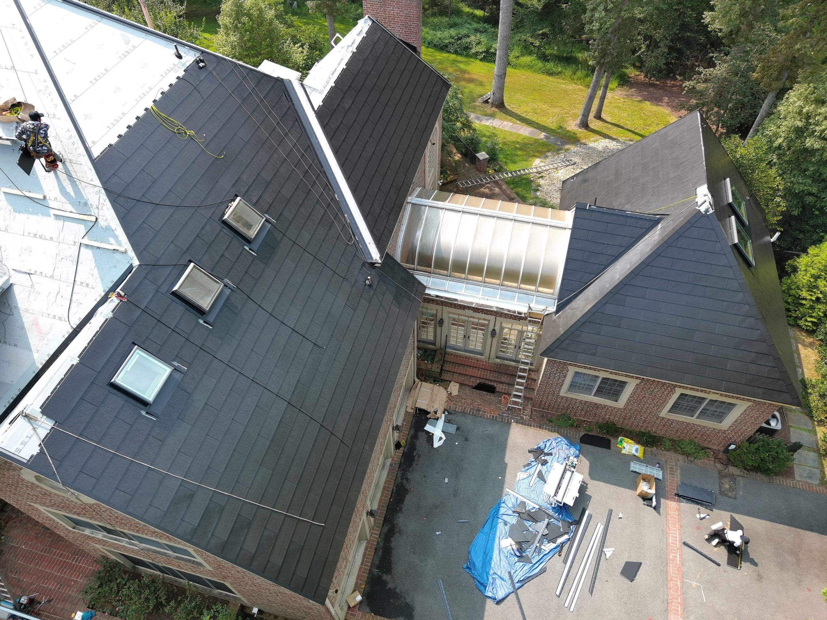 Extravagant Tesla Solar Roof in Maryland by American Home Contractors