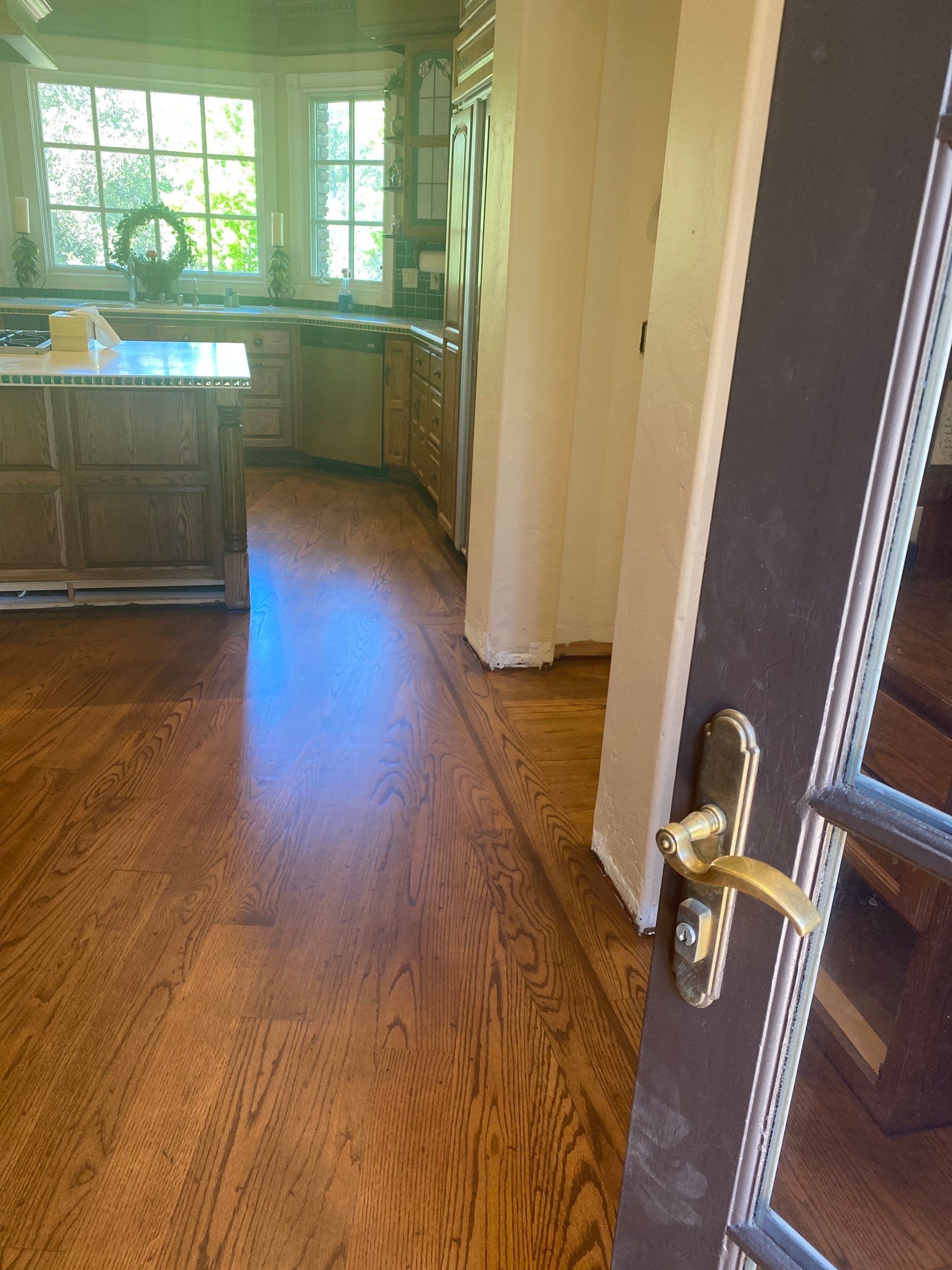 Flood damaged floor repair by Footprints Floors South Sacramento