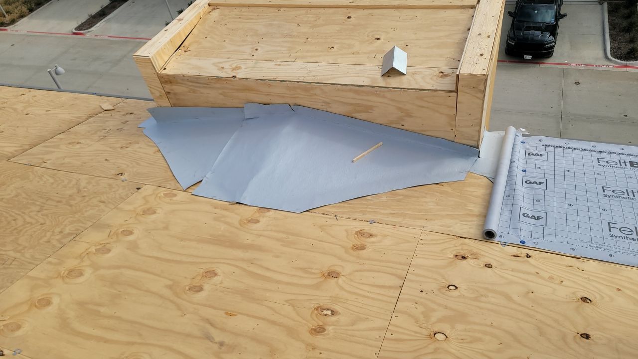 Apartment Roofing Installation using GAF HDZ Shingles, GAF TPO and Pavers in Lewisville, TX by Roof Experts