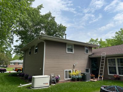 Turtle Shell gutter protection installation in Shorewood, IL 60404, photograph 13