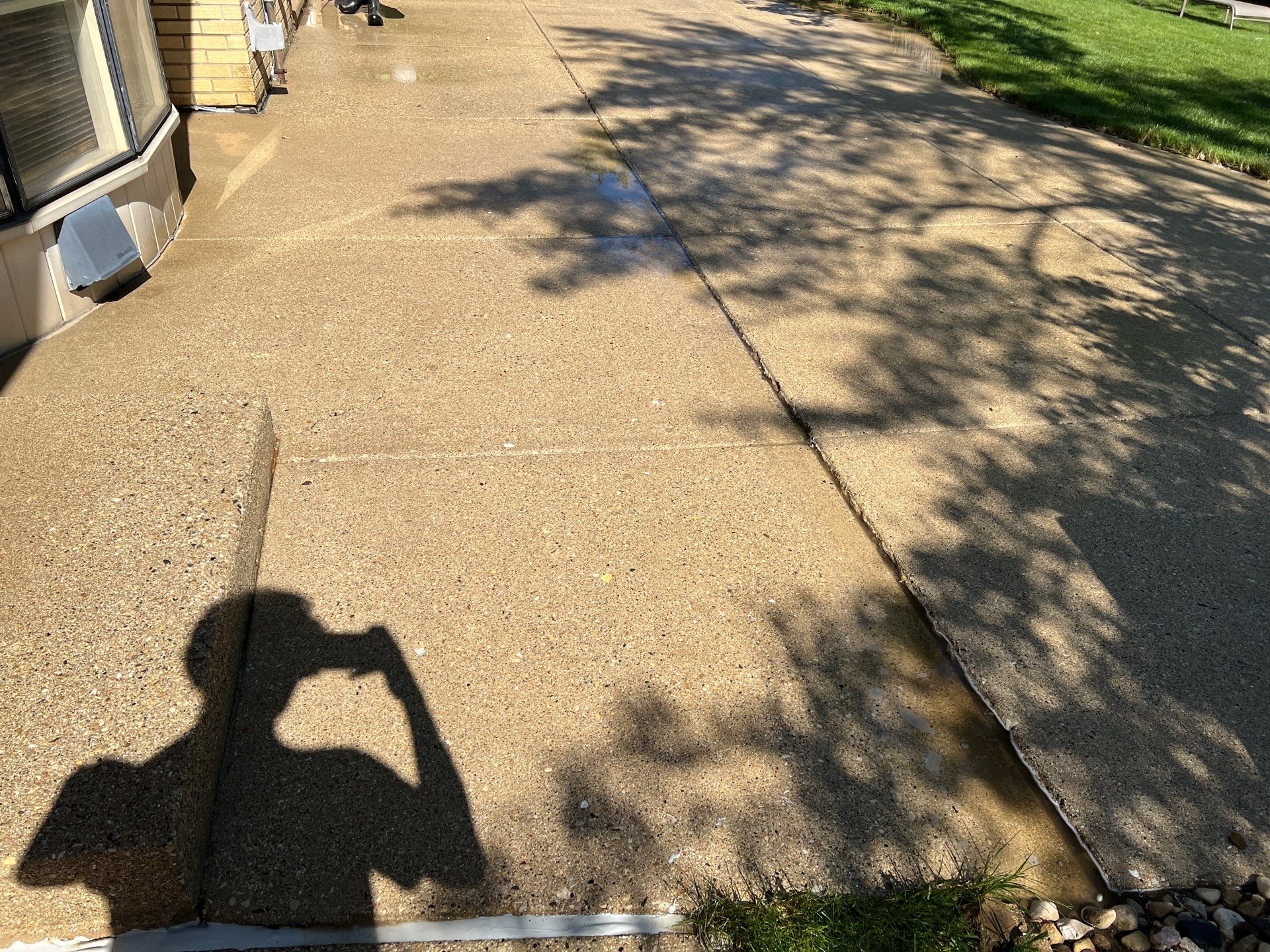 concrete patio power washing  by Northern Power Washing LLC.