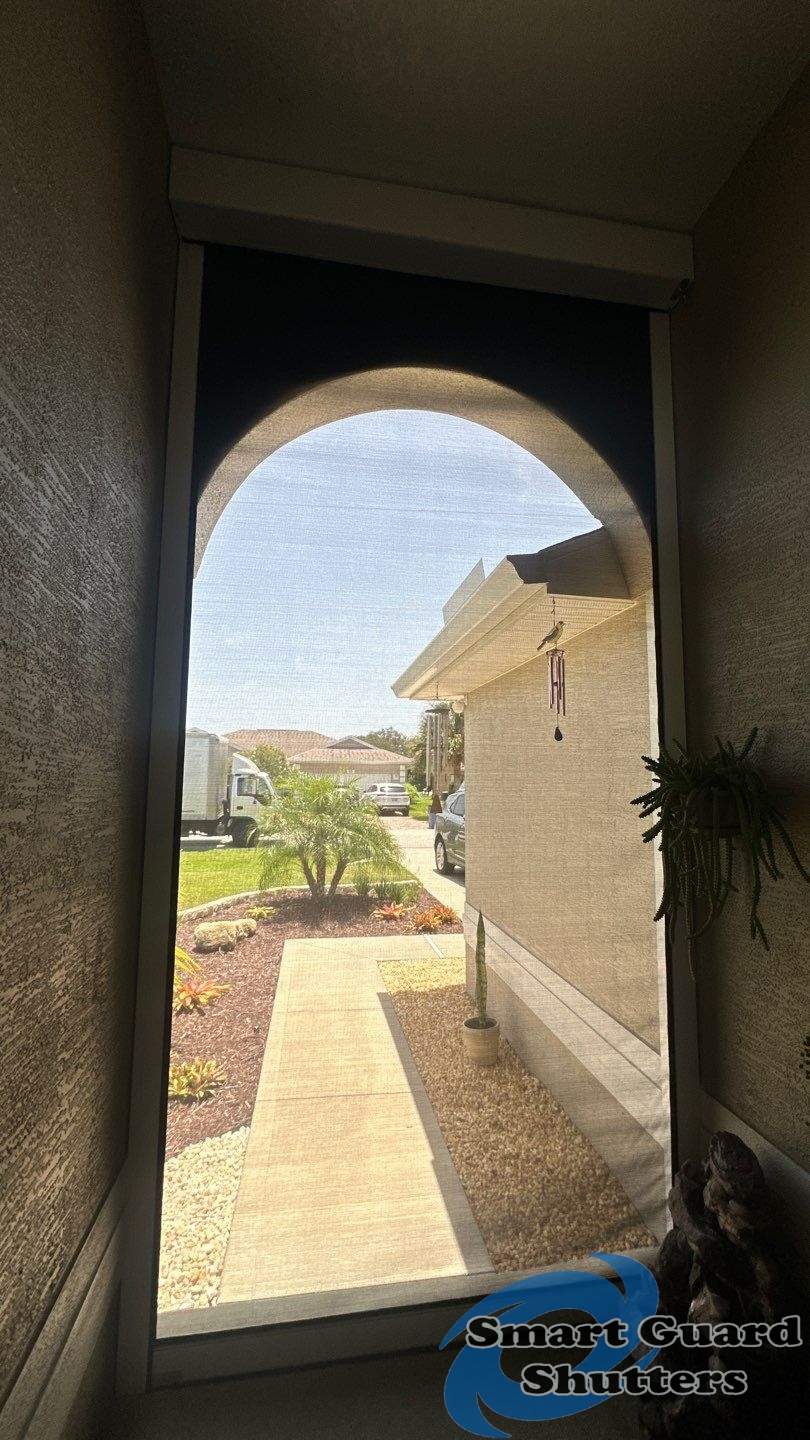 UltraShield Motorized Hurricane Screen by Smart Guard Shutters
