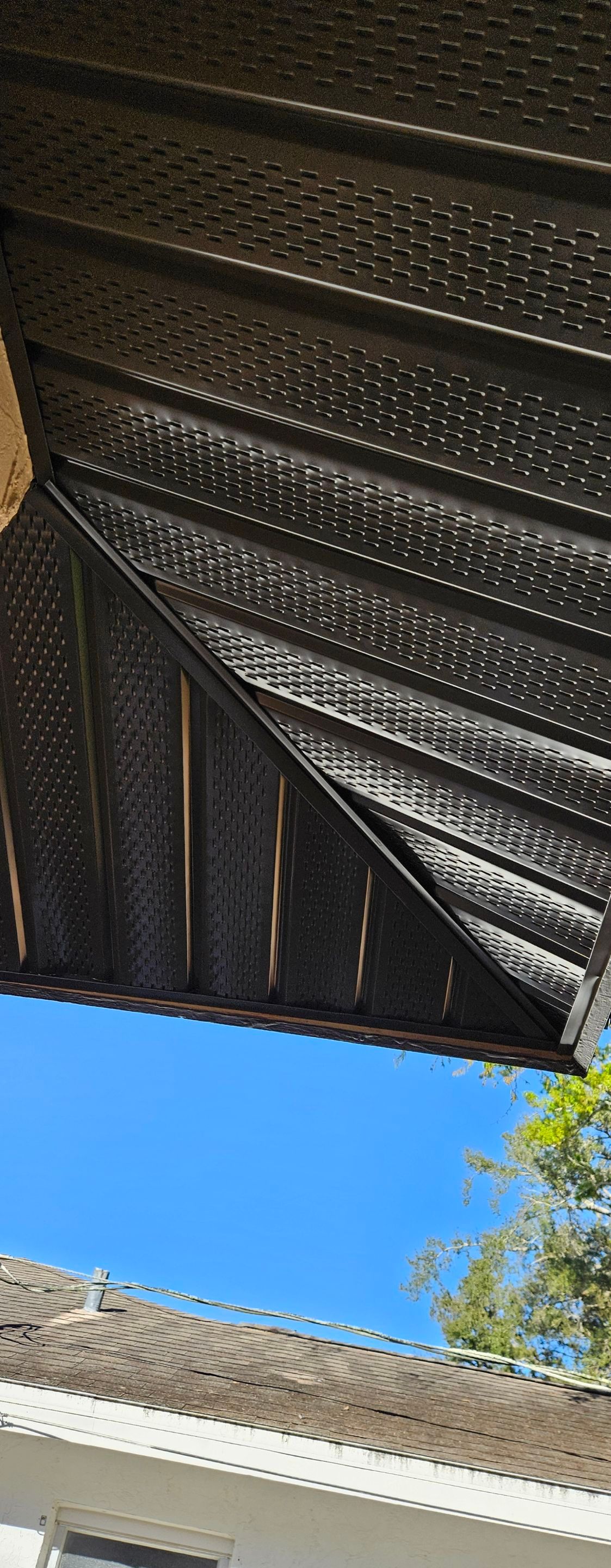 Musket Brown Soffit Installation in Sarasota FL by Gutter Professors