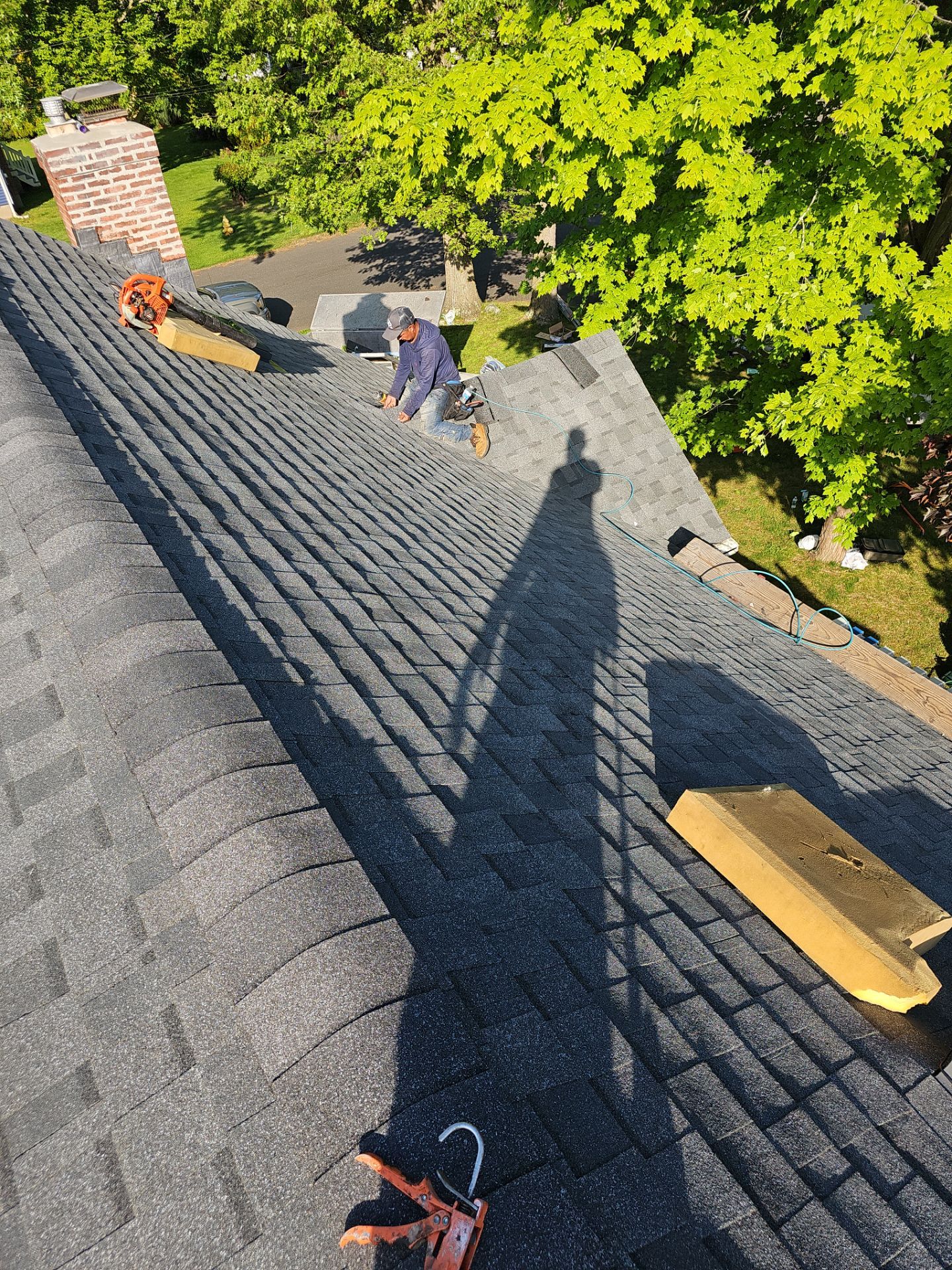 Residential Roofing Installation using Tamko Titan XT - Virginia Slate by A Plus Exterior