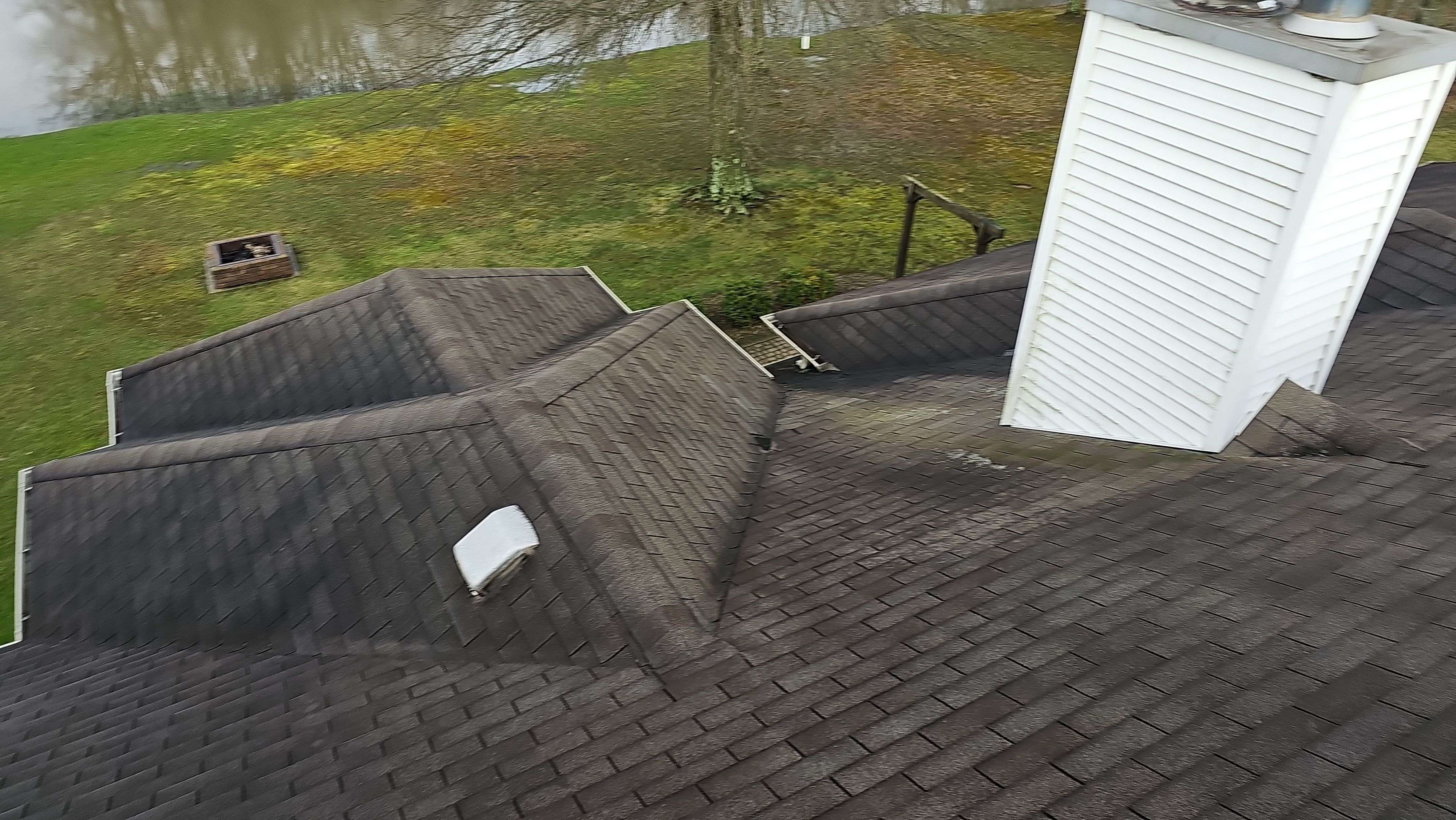Atlas Pinnacle, Color, Weathered Wood, Drip Edge, Color, Royal Brown by Eagle Eye Roofing