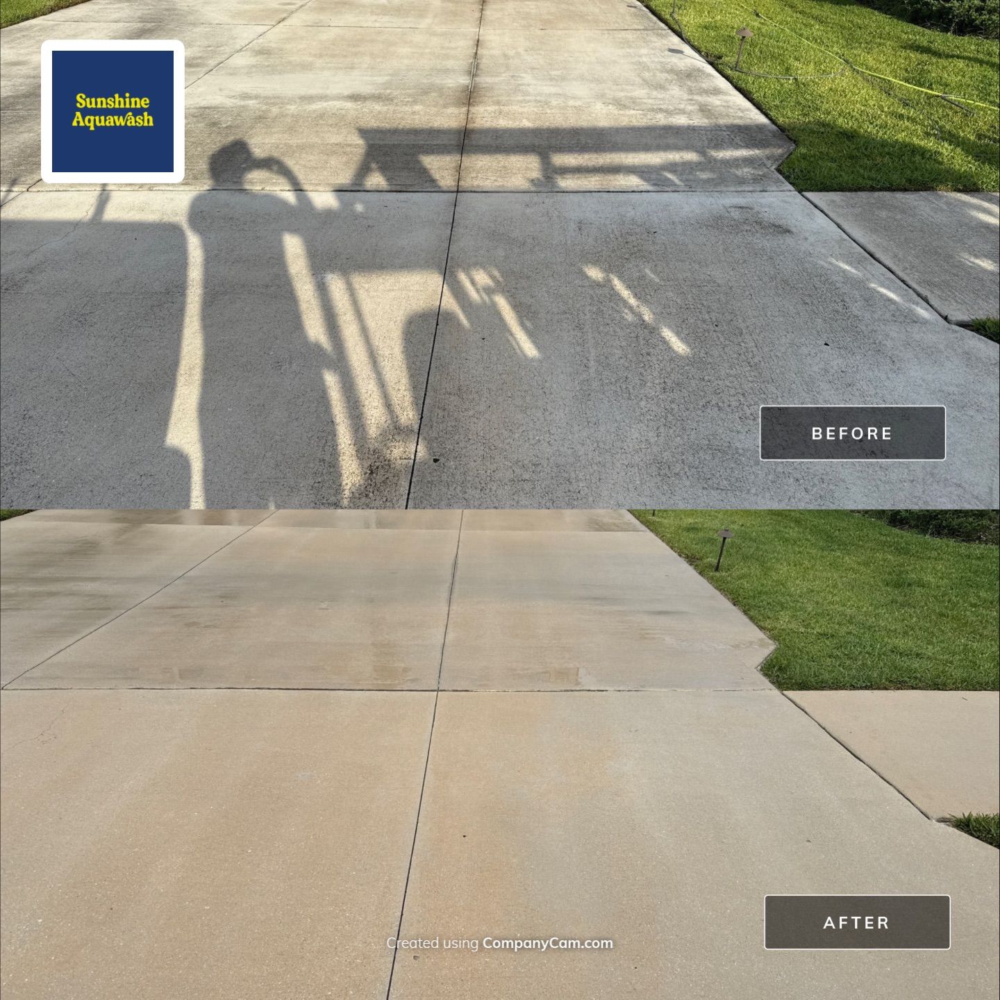 Large Corner Lot Concrete Cleaning in Old Mill Preserve – Palmetto, FL by Sunshine AquaWash