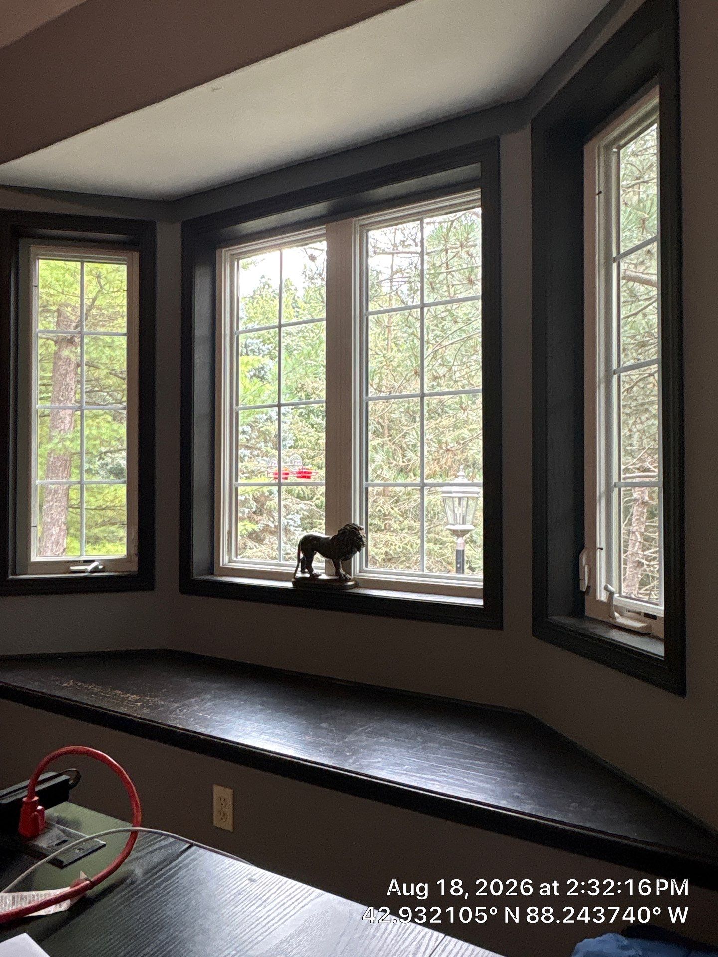 Custom Dark Wood Sliding Barn Door Installation in Waukesha by CompanyCam Sales Demo