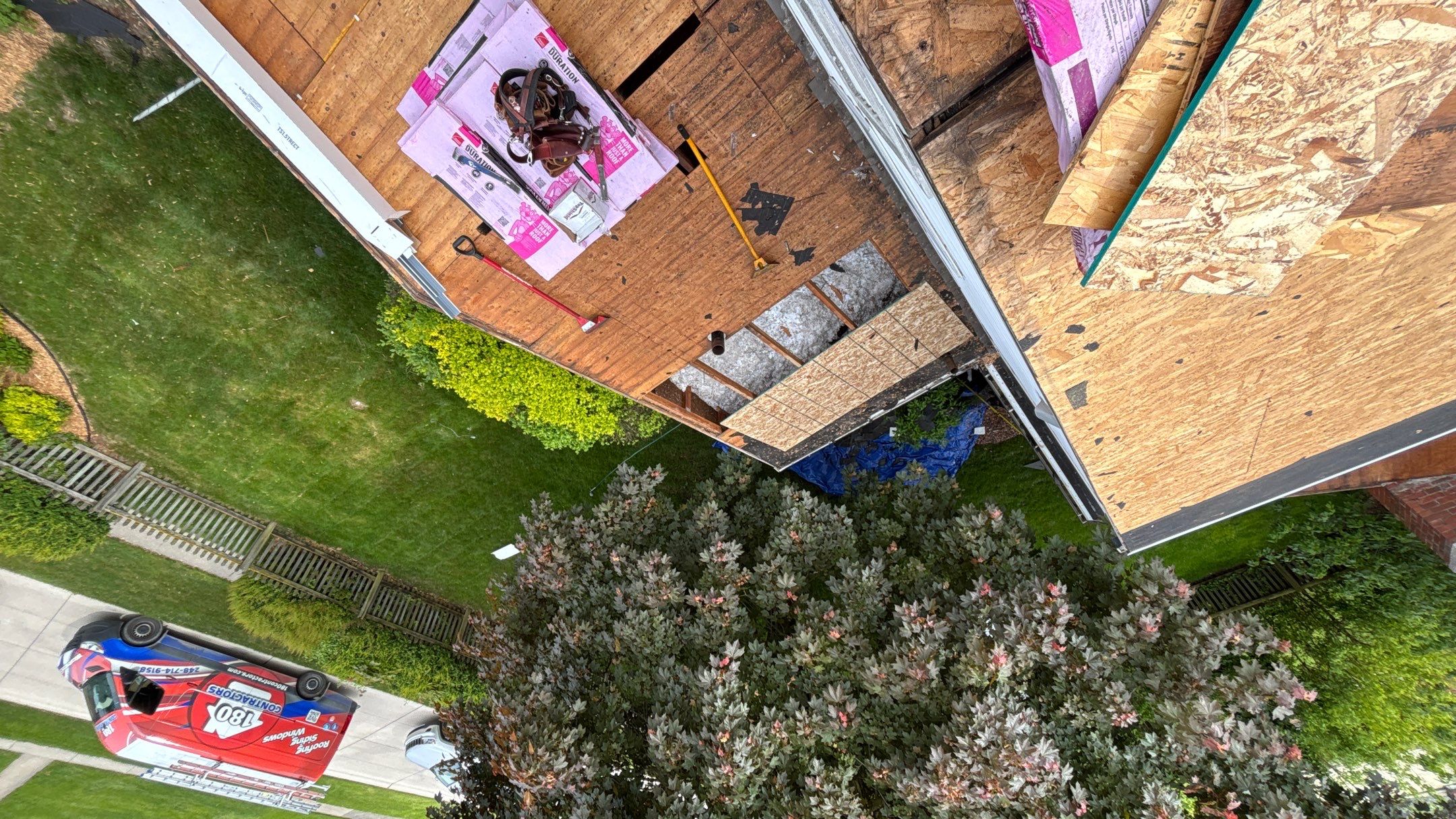 Roof Replacement using Owens Corning Estate Gray by 180 Contractors
