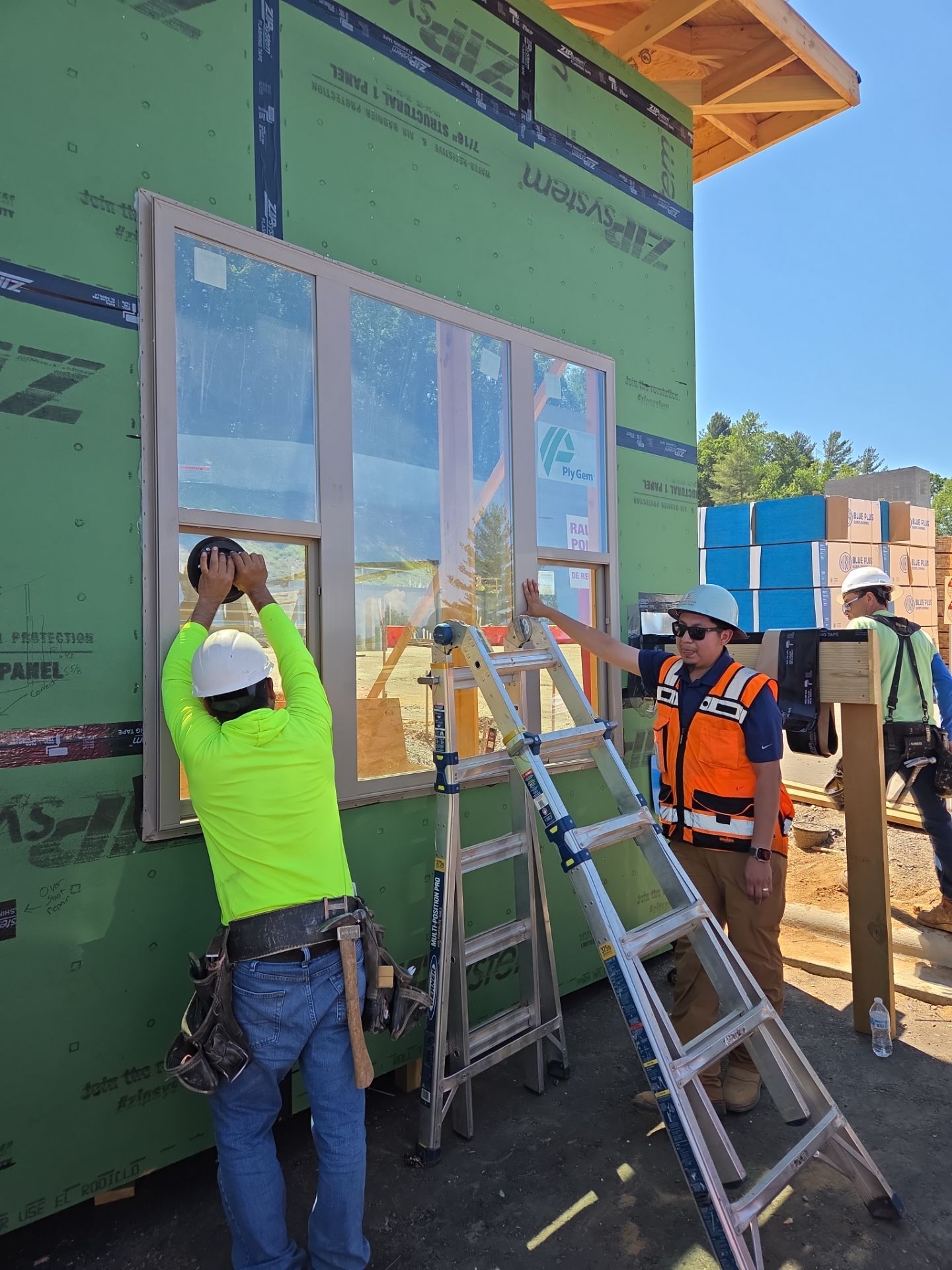 Mock-up Installation Progress by A3 Architecture, LLC