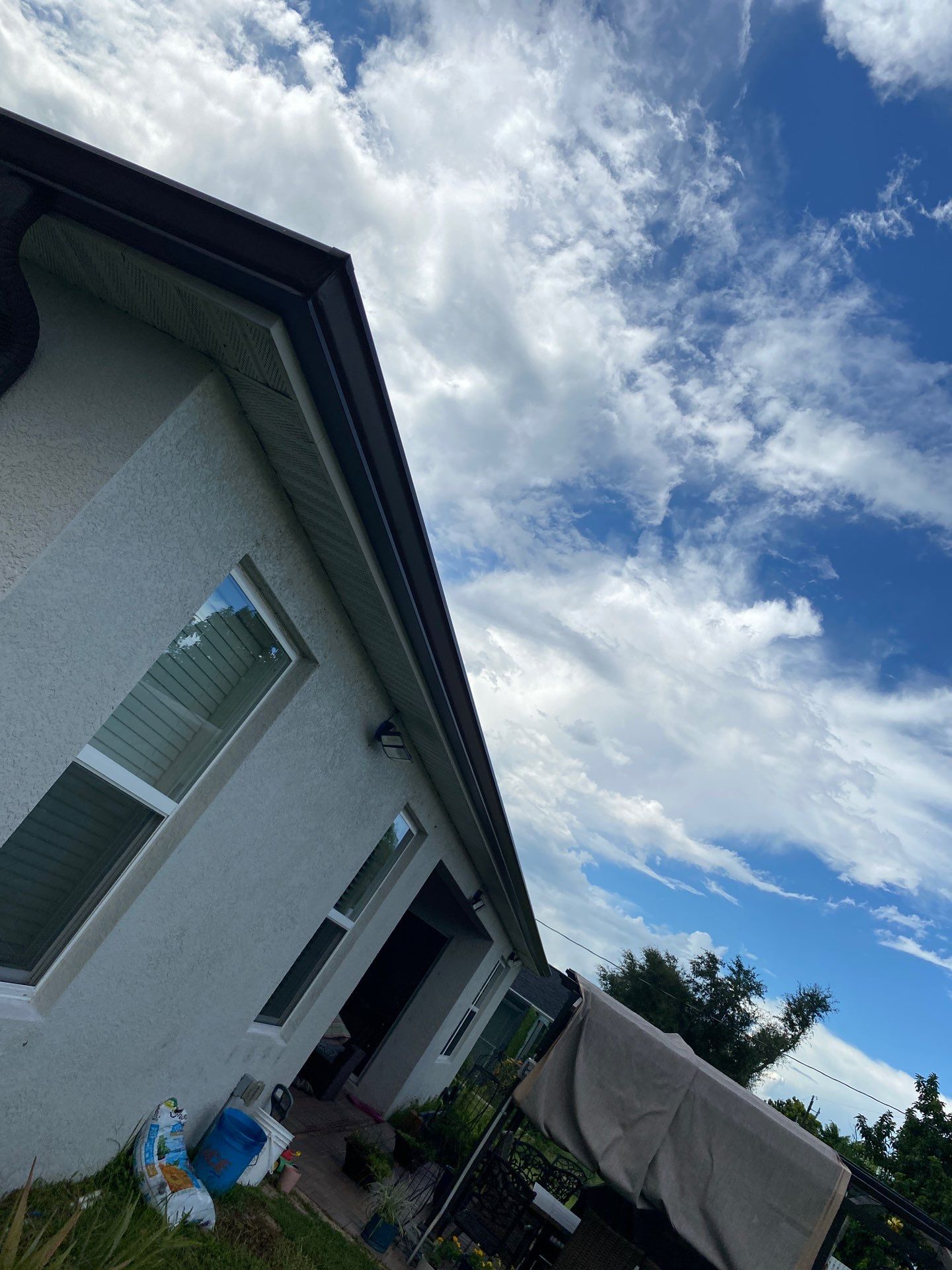 Brown Seamless Gutters using Royal Brown in Cape Coral FL by Gutter Professors