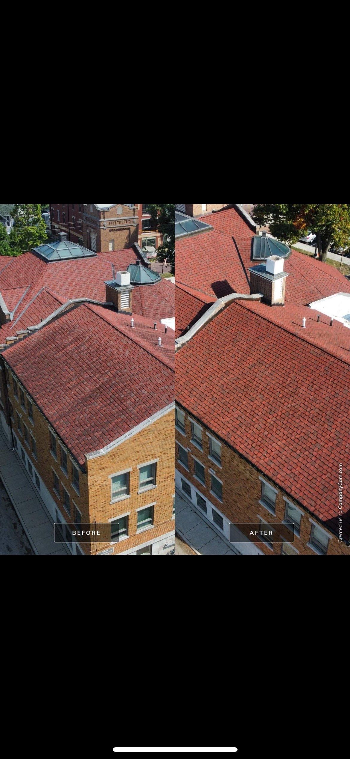 Roof Maxx Commercial Before & After Pictures by Roof Maxx of Columbus, OH