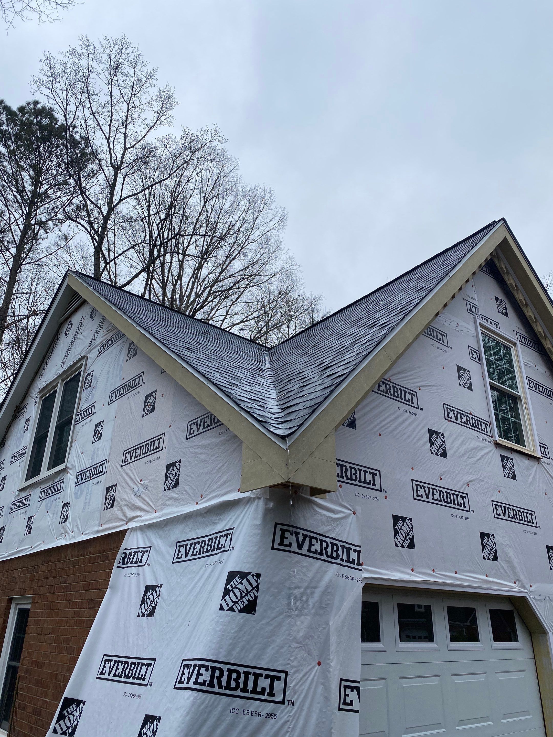 Tree Damage Structural Repair and Exterior Painting in Roswell by Swift Home Renovations