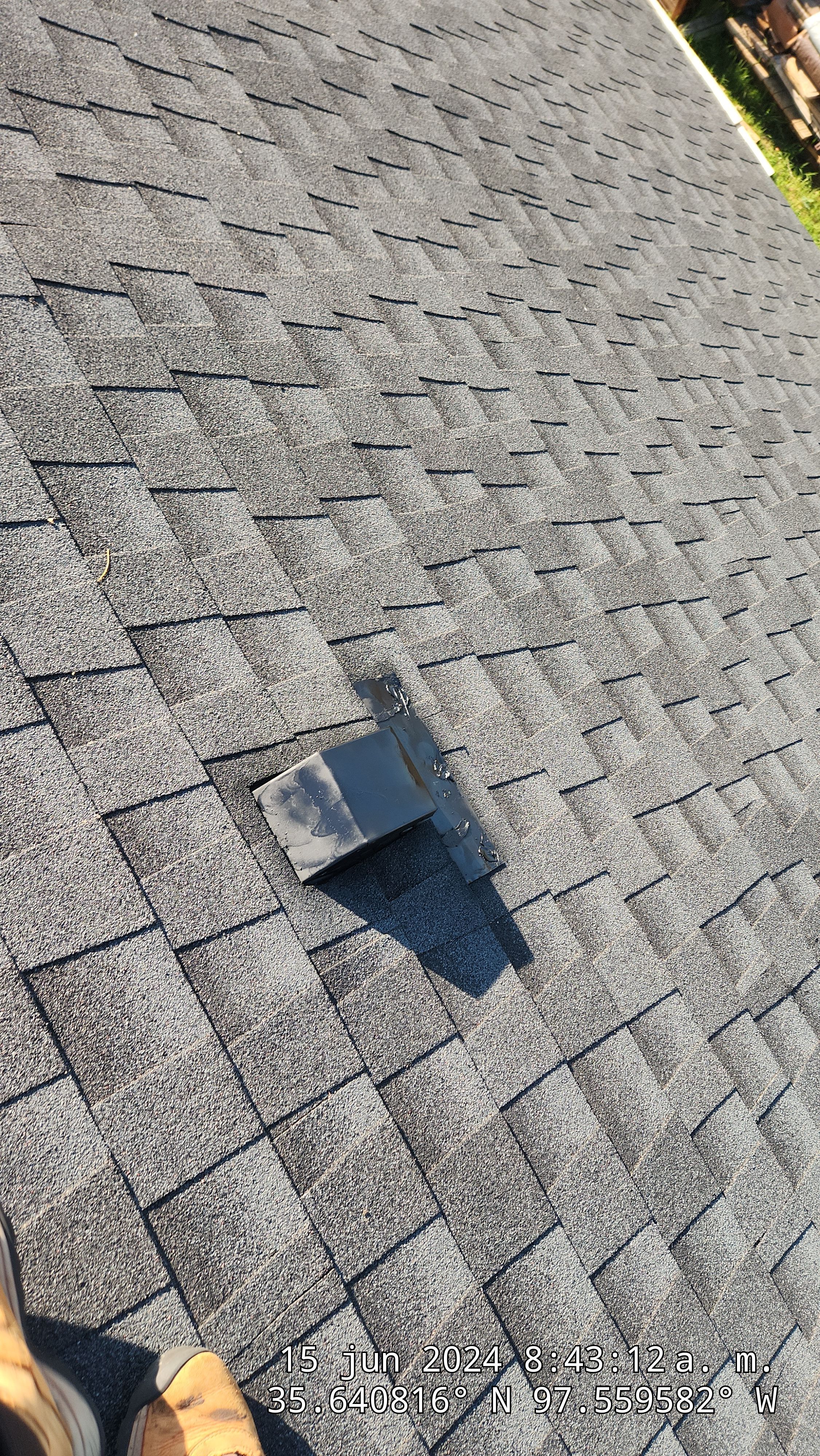 Reroof using GAF HDZ in Charcoal by Castillo Roofing