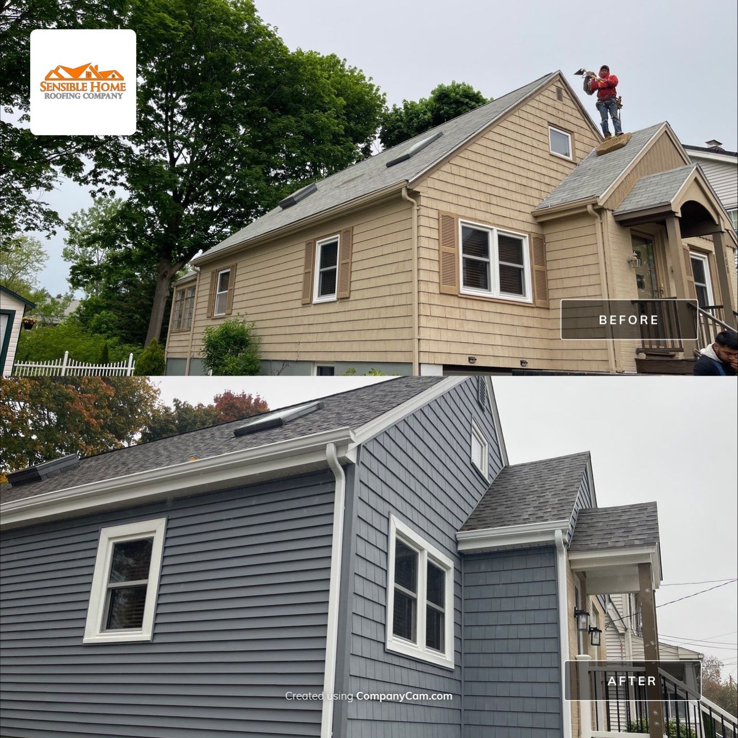 "Repeat Customer's Home Gets the Full Upgrade: Siding & New Gutters!" by Sensible Home Solutions