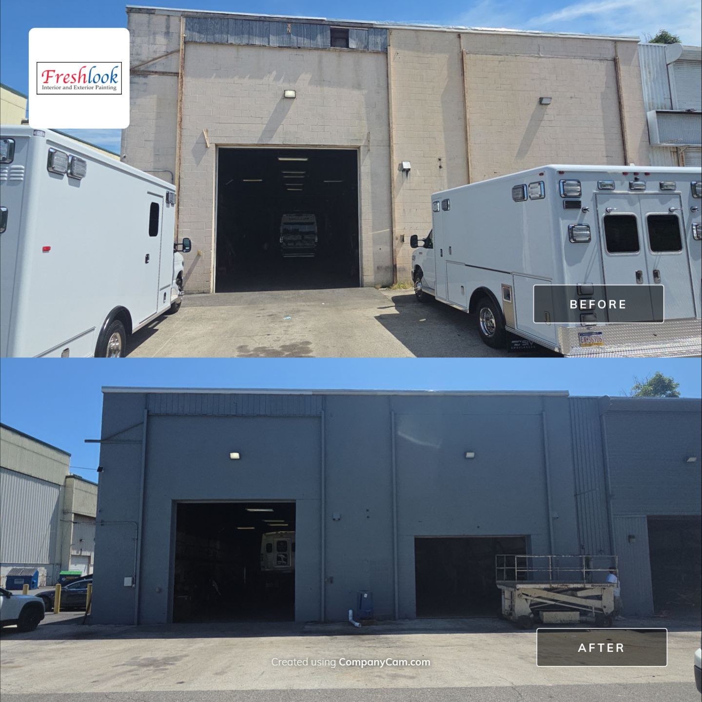 Commercial Exterior Painting Project in Springfield, PA by Freshlook Painting