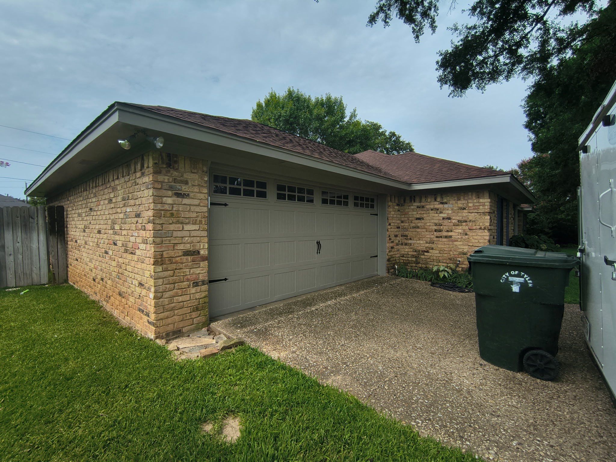 Exterior Painting in Tyler, TX | From Cracked Paint to Calming Gray & White by Quality Coats Painting