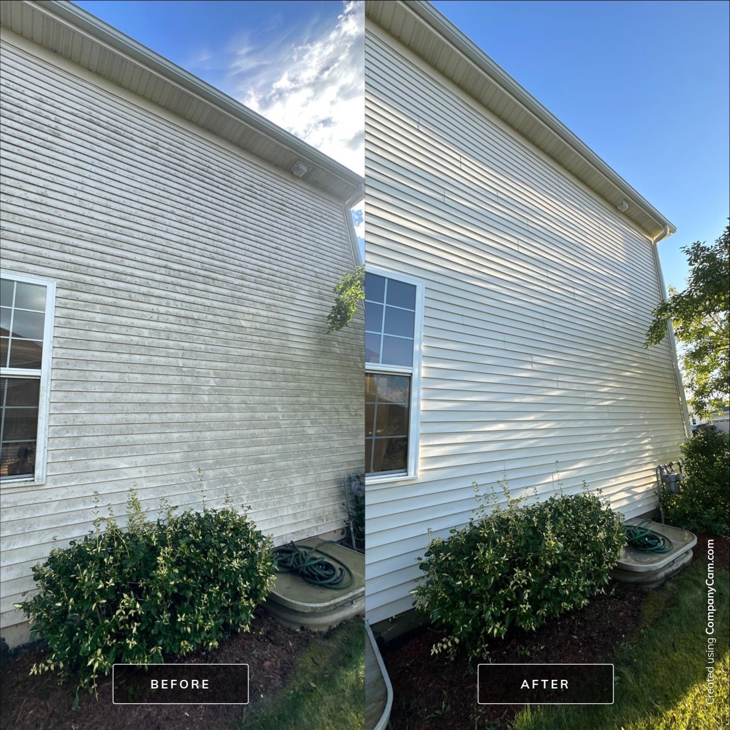 Project in Island Lake by Simmons Power & Soft Washing