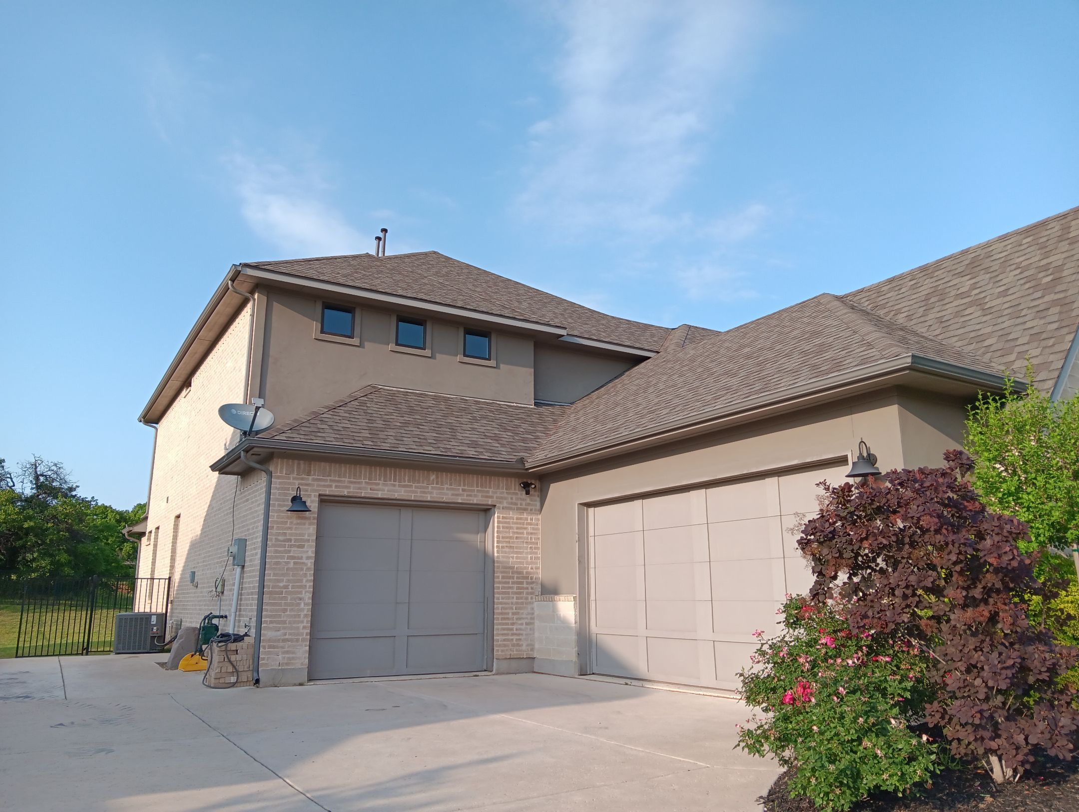 Insurance Claim Roof and Gutters using Certainteed Landmark Weathered Wood by Tex-Line Roofing