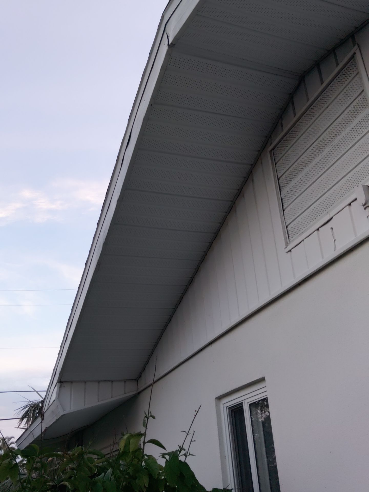 Soffit White Vinyl Installation FL by Gutter Professors