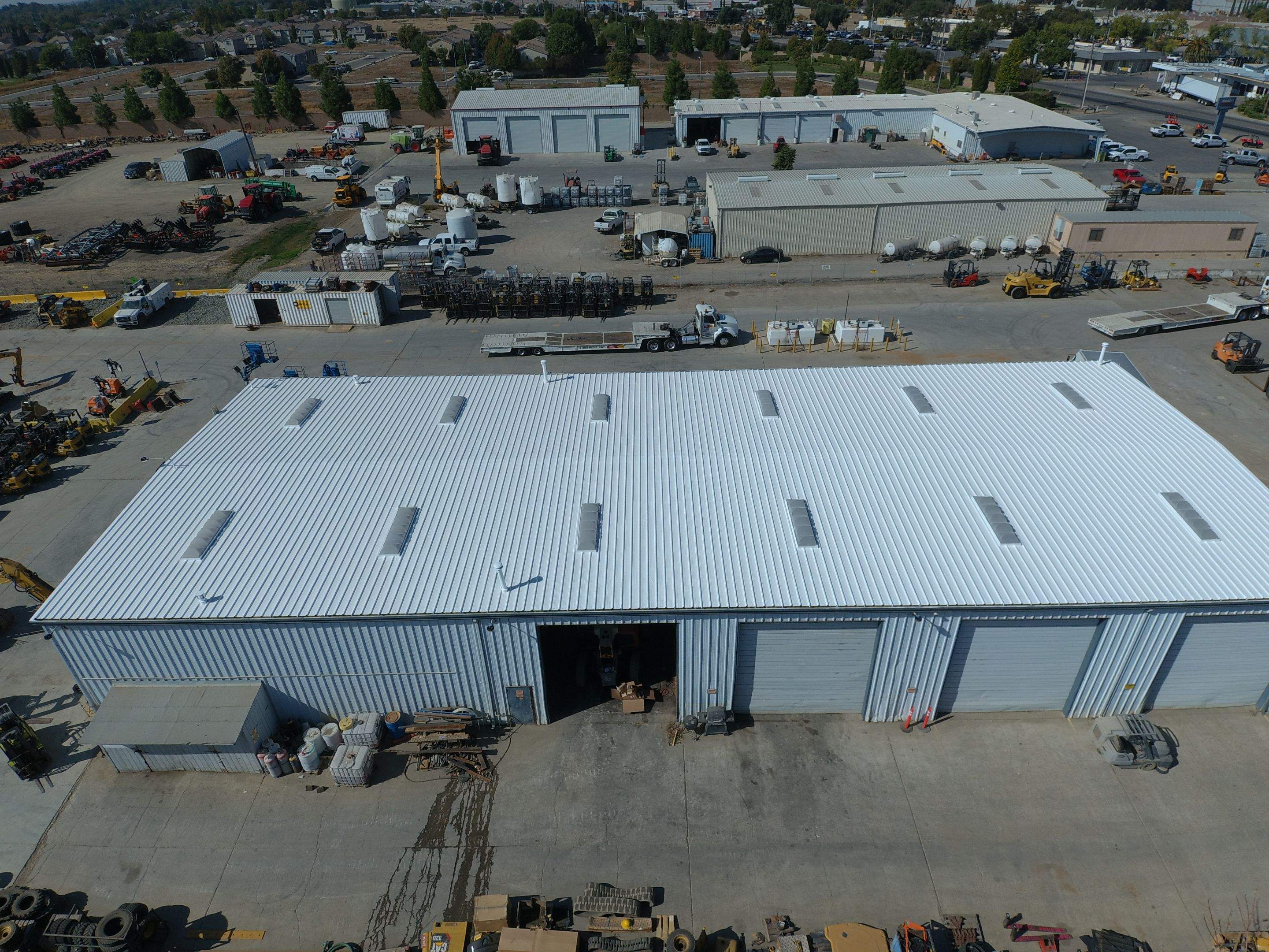 MR Roofing system using Conklin Benchmark/PUMA XL fabric and coating by Straight Edge Roofing Inc