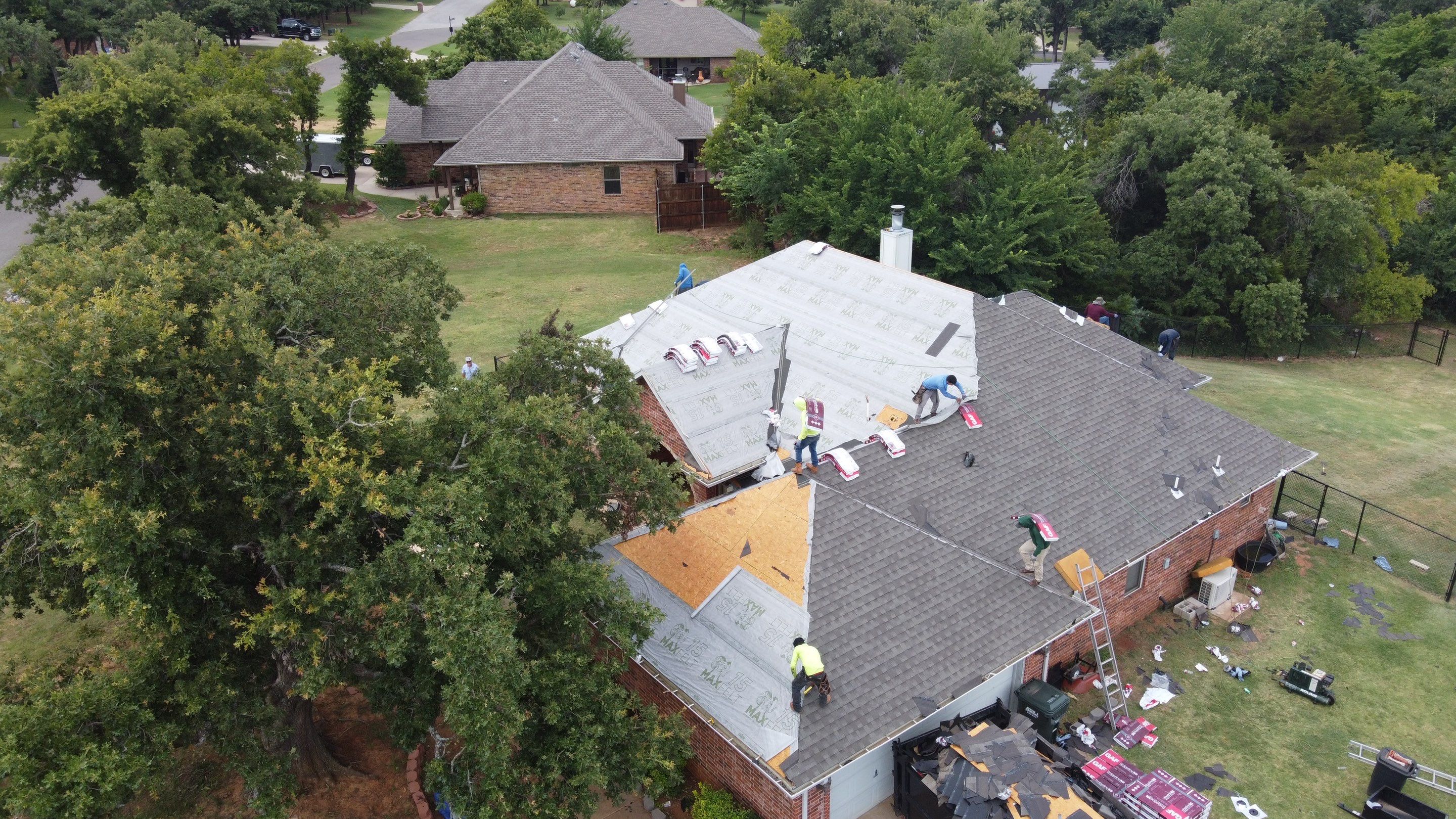 Residential Roofing Installation using GAF Natural Shadow  by A & H Roofing and Contracting, LLC