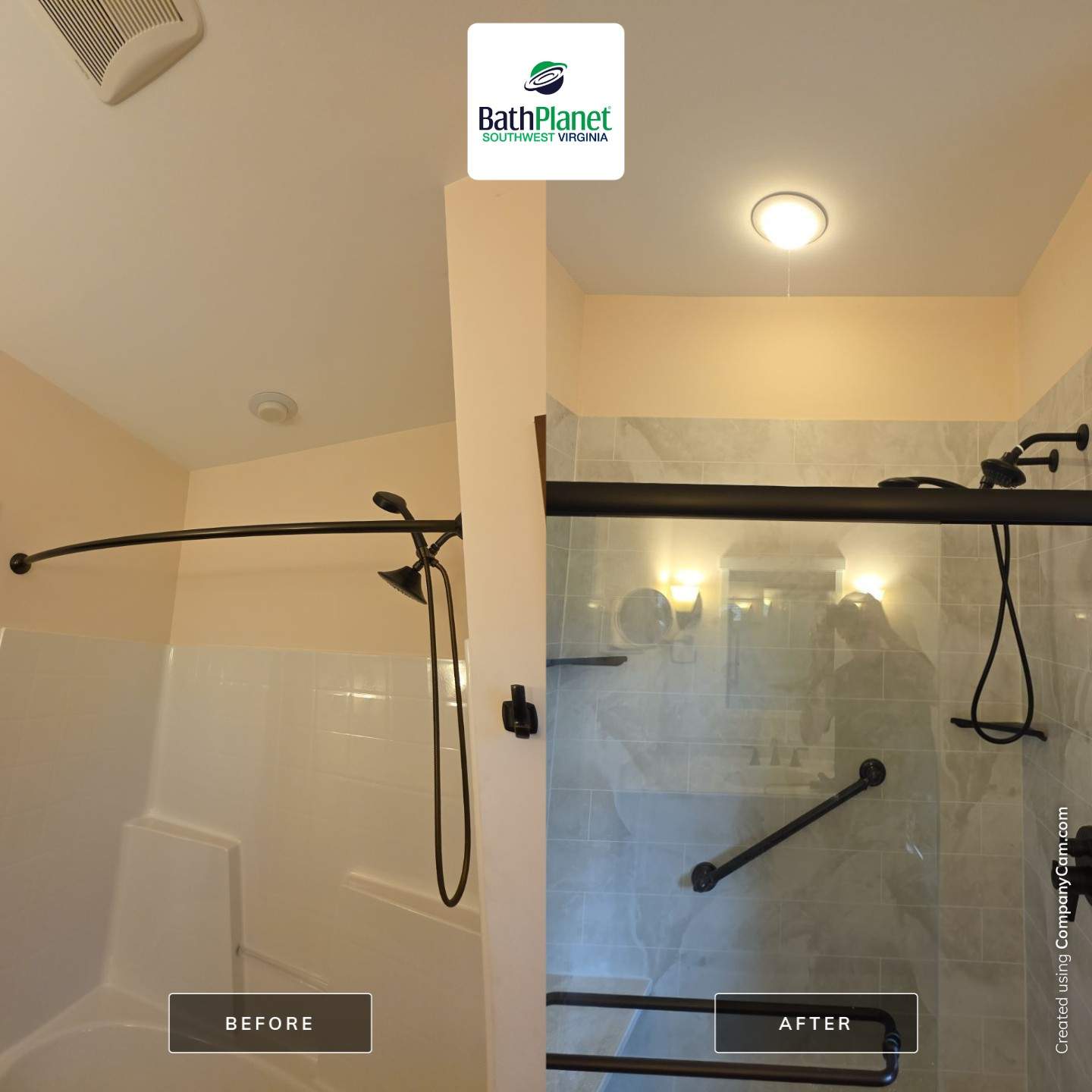 Tub to Shower by BathPlanet SW Virginia