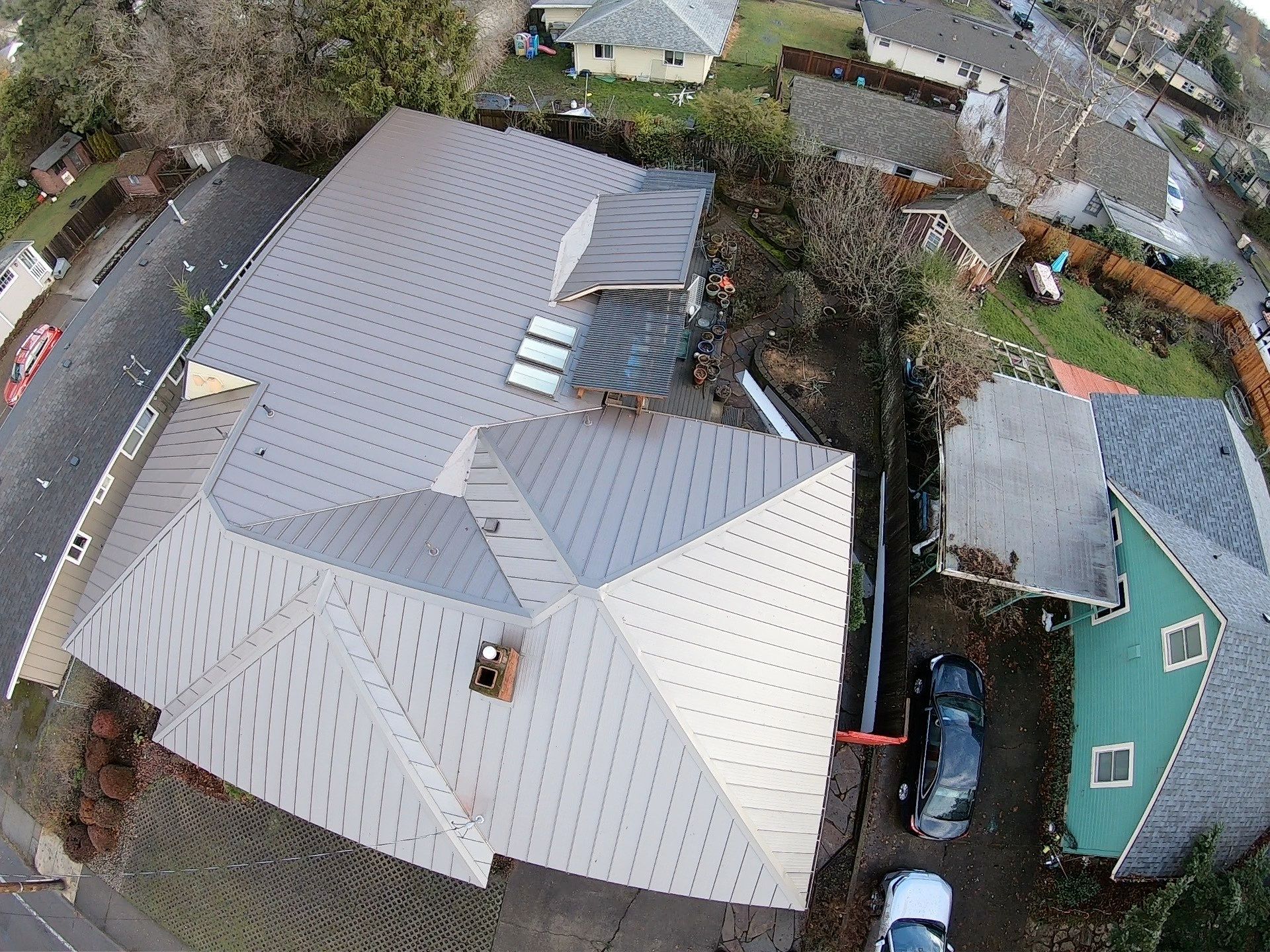 Taylor Metal Roof System Color: Vintage  by Orezona Building & Roofing Company, Inc.