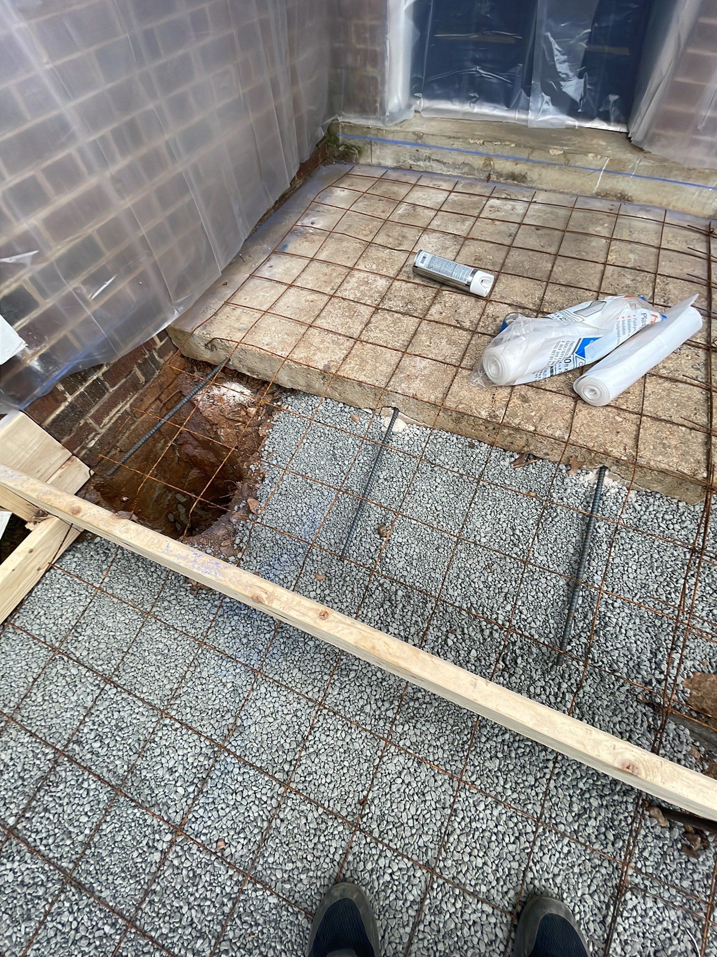 New walkway with stairs and a new front porch by Fairfax Contractors, LLC