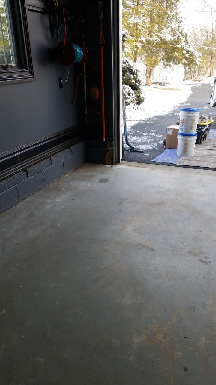Garage in Domino and Cherry Bomb by Spectrum Painting, LLC