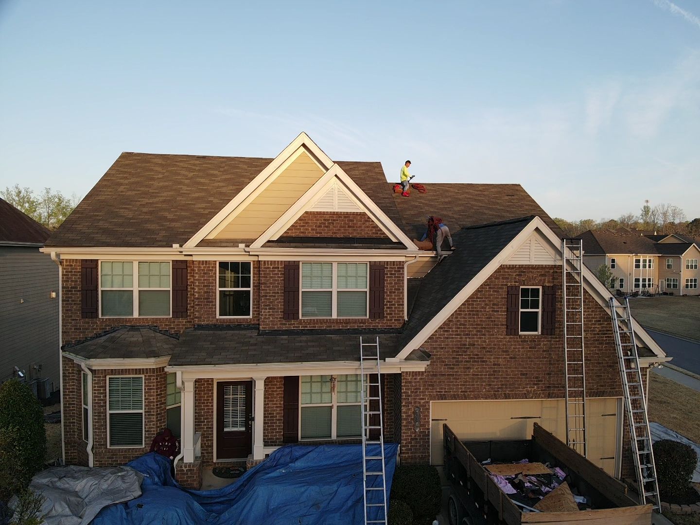 Residential Roofing Installation using Owens Corning by Inspector Roofing and Restoration