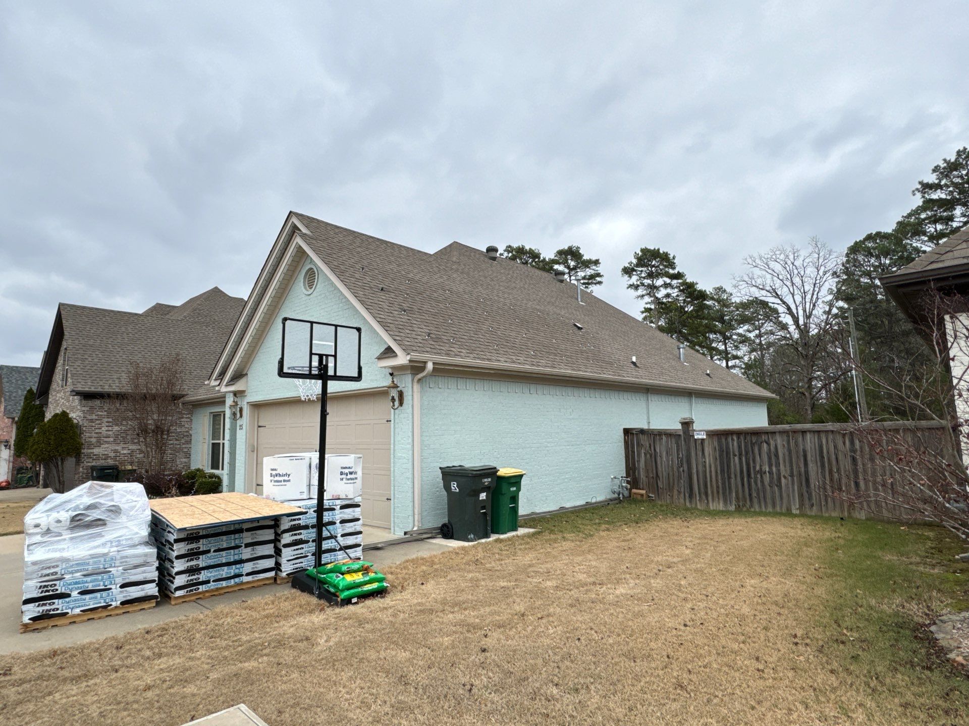 Residential Roofing Installation using IKO Nordic Atlantic Blue by Ringer Roofing, LLC.