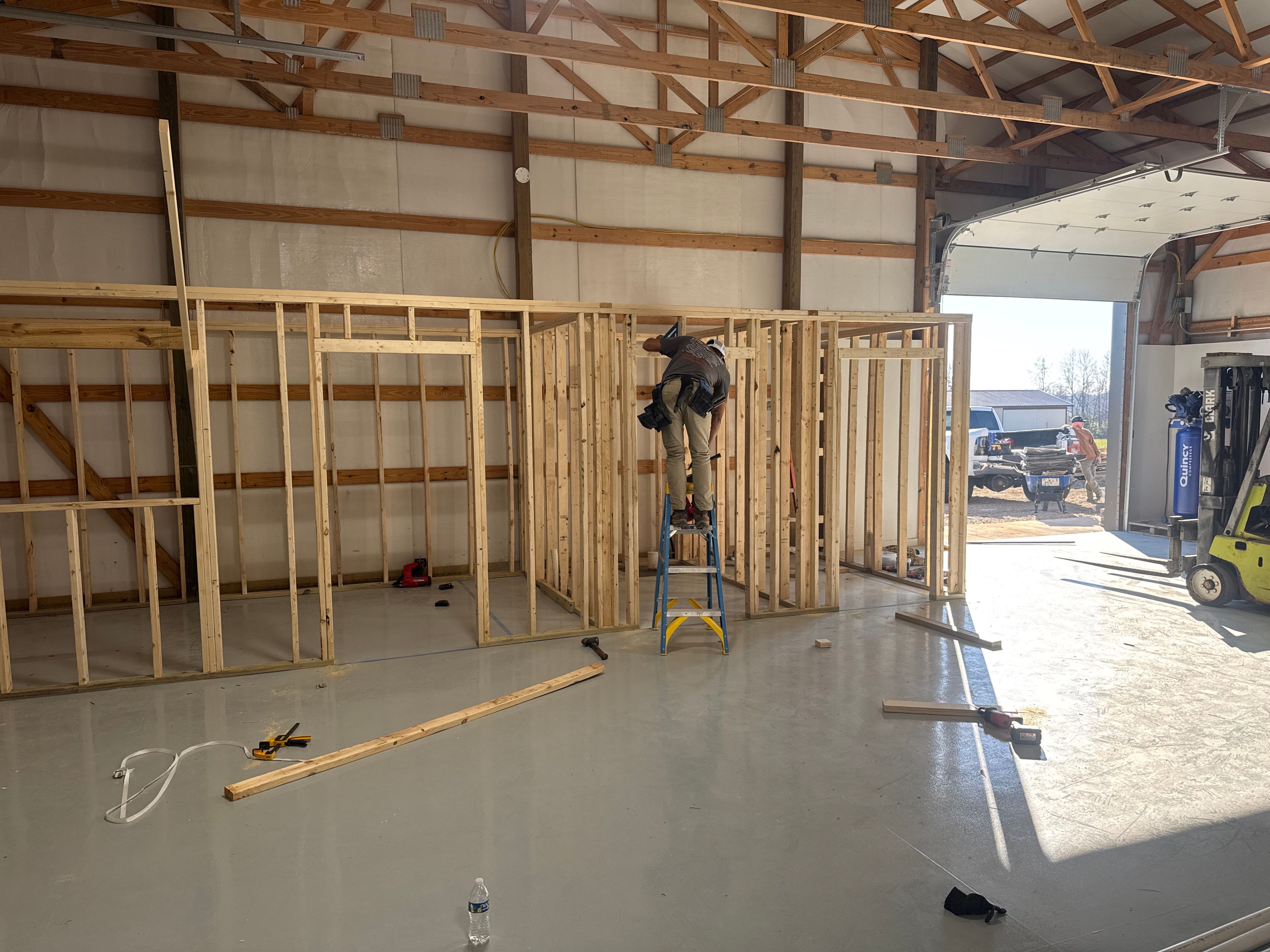 Warehouse Office & Storage Build by A Step Above Handy LLC