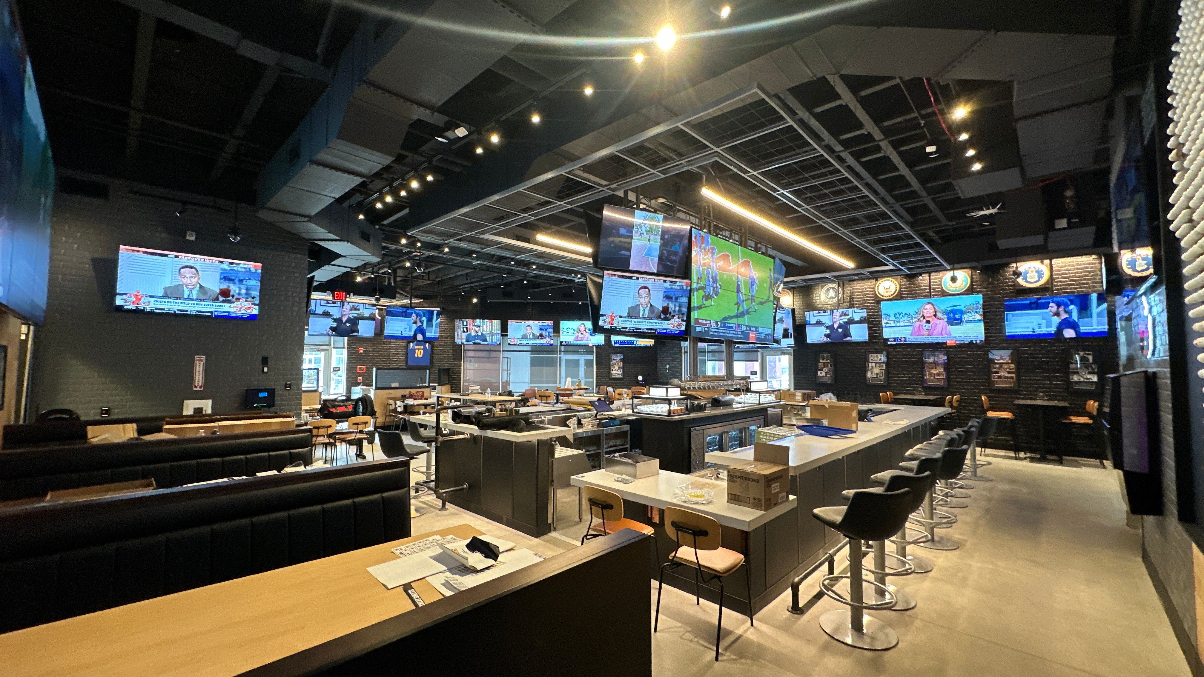 Large Sports bar install by AVSi