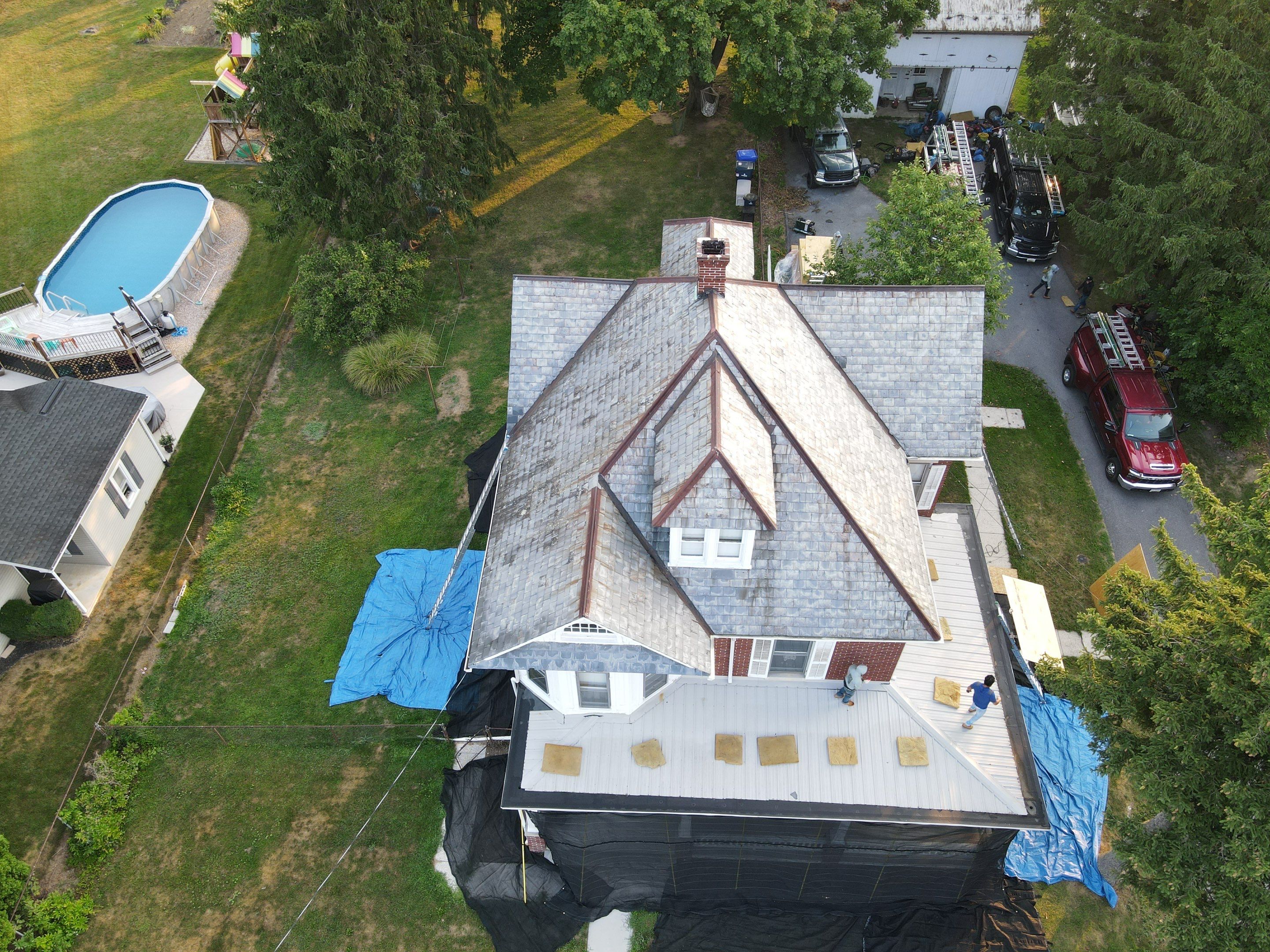 Slate Roof Removal  by Teflon Roofing