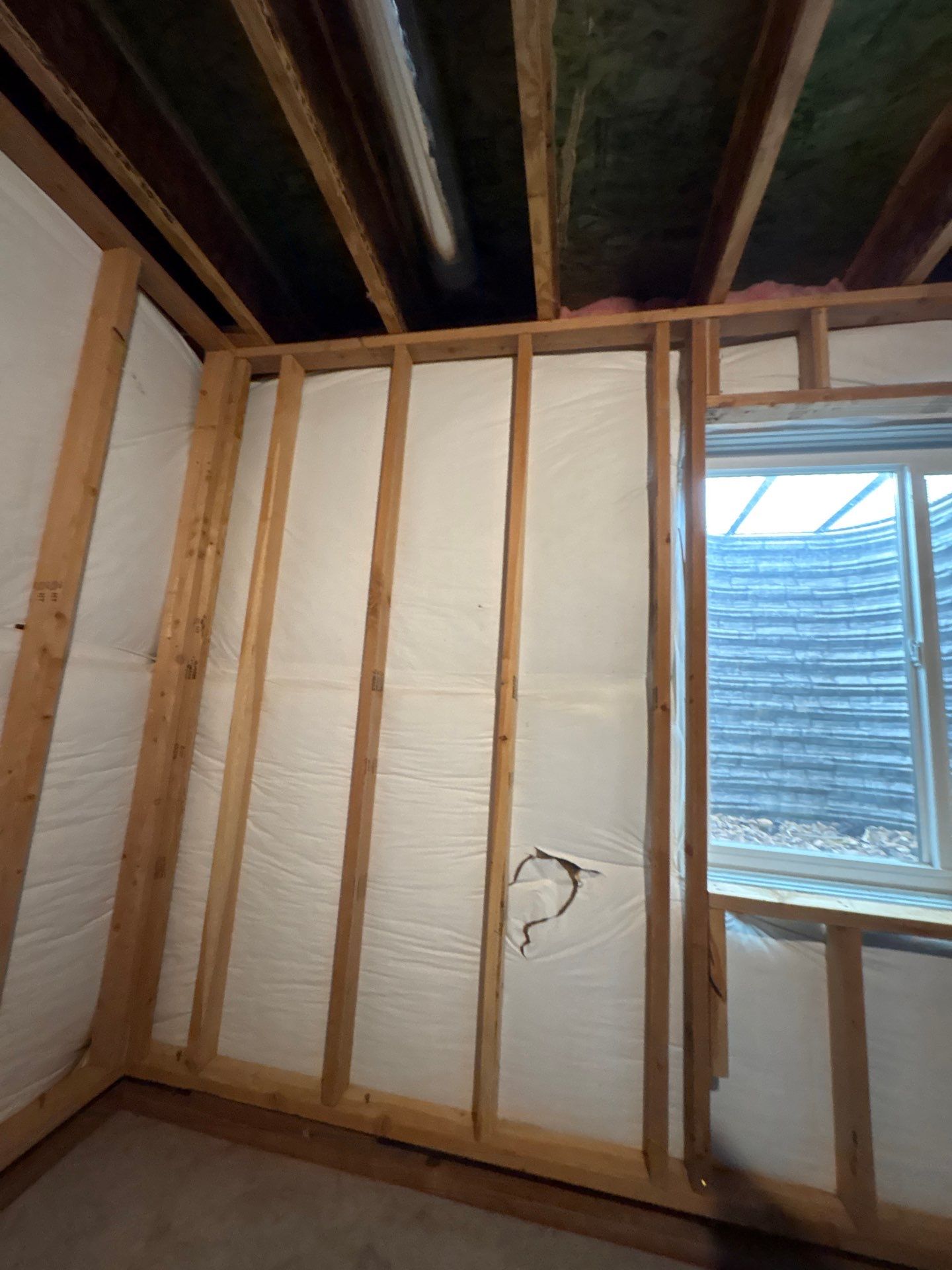 Basement Egress Window Installation and Framing in Wellington by CompanyCam Sales Demo
