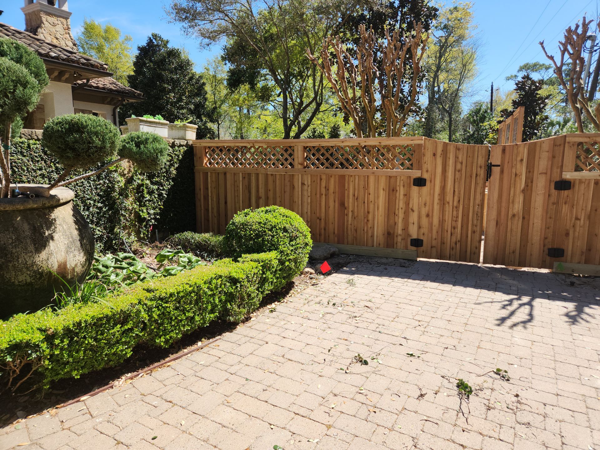 Premium Privacy : Fence with Lattice Top by Tim's Fences