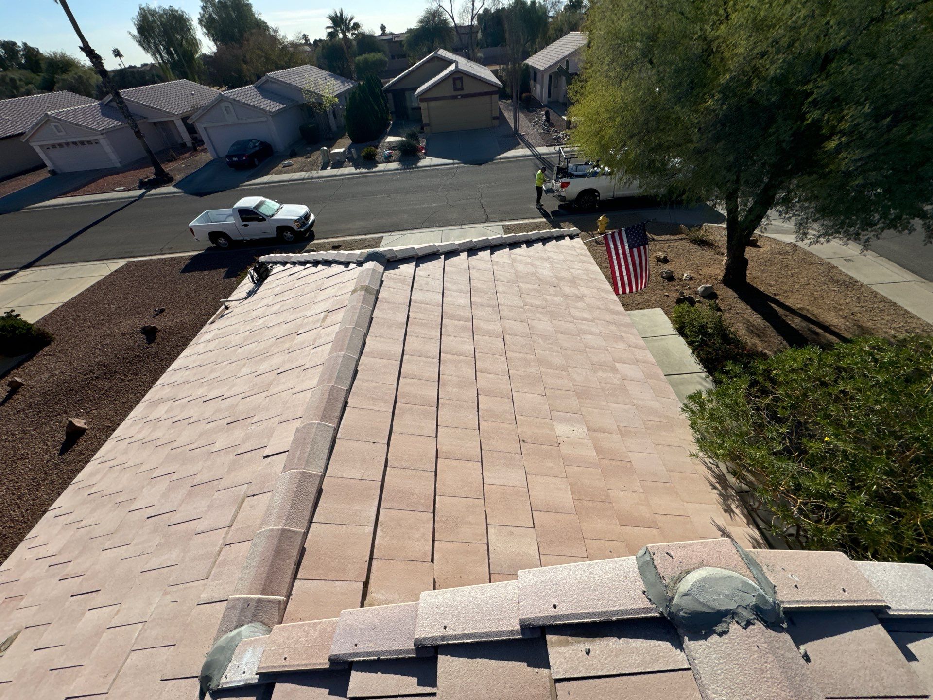 Desert Tan Concrete Tile by Reimagine Roofing