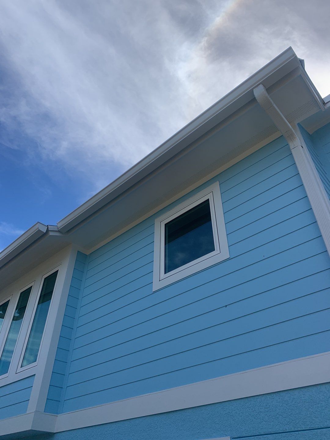 3X4 Elbow Downspouts in Sanibel FL by Gutter Professors