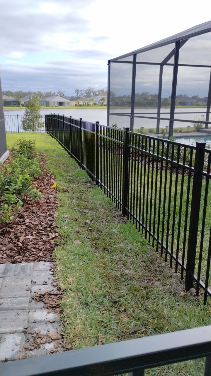 Aluminum Fence Installation using 3 Rail Aluminum Fence by Asap fence and gates, LLC