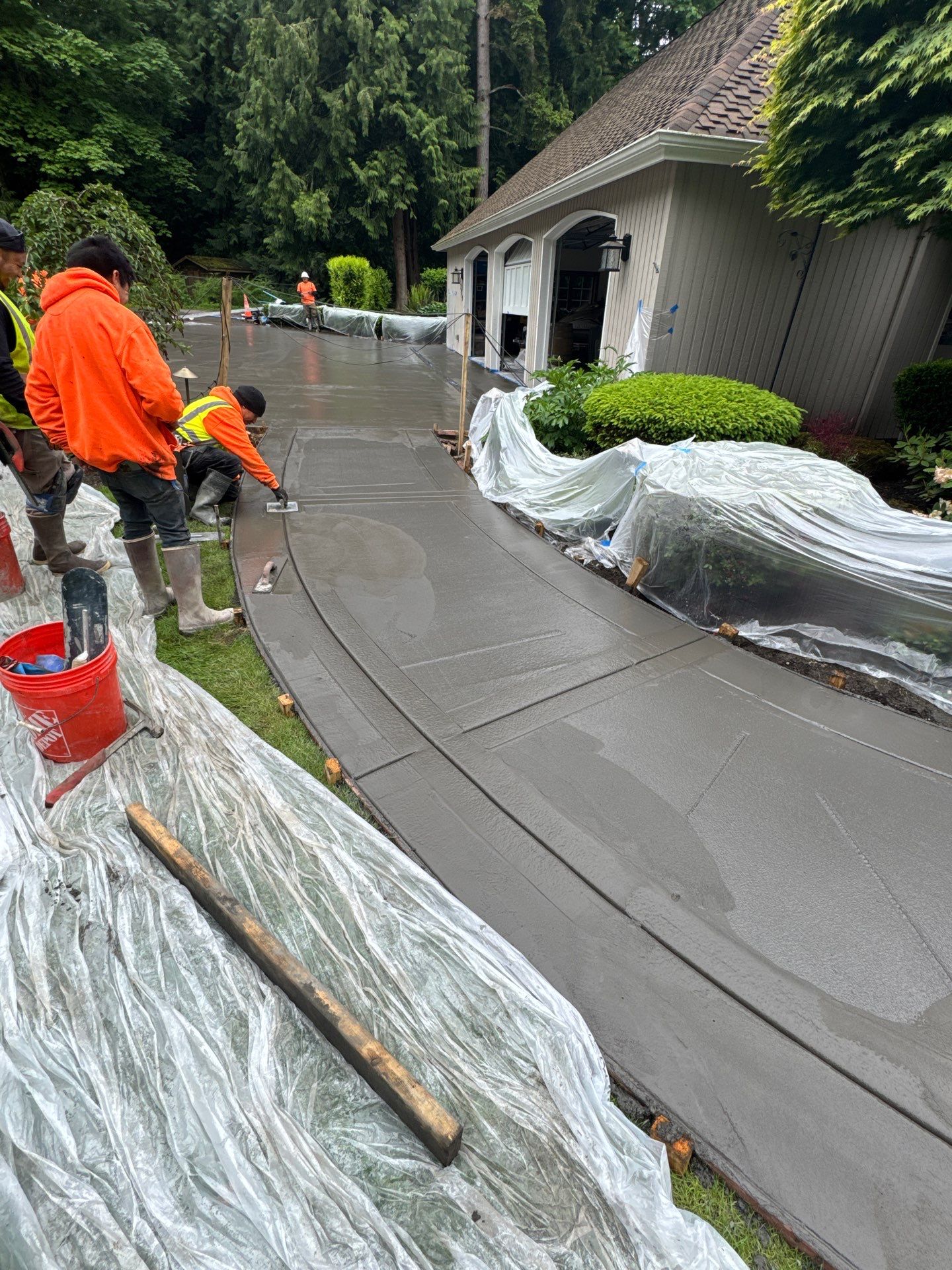 Stamped Concrete Driveway Renovation | Woodinville  by Jireh Asphalt & Concrete Inc 