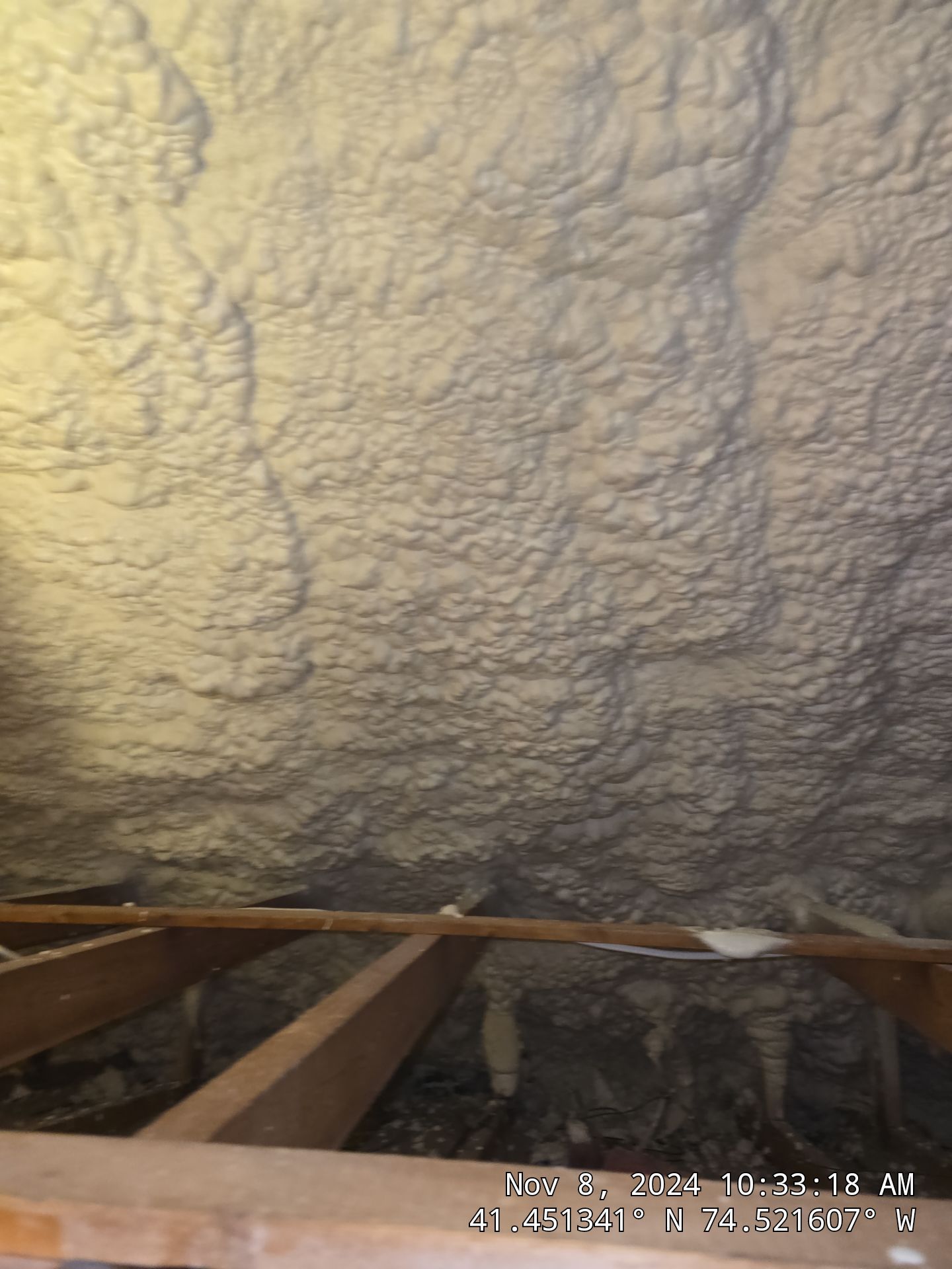 Attic Insulation using open cell spray foam by NYS Foam & Energy