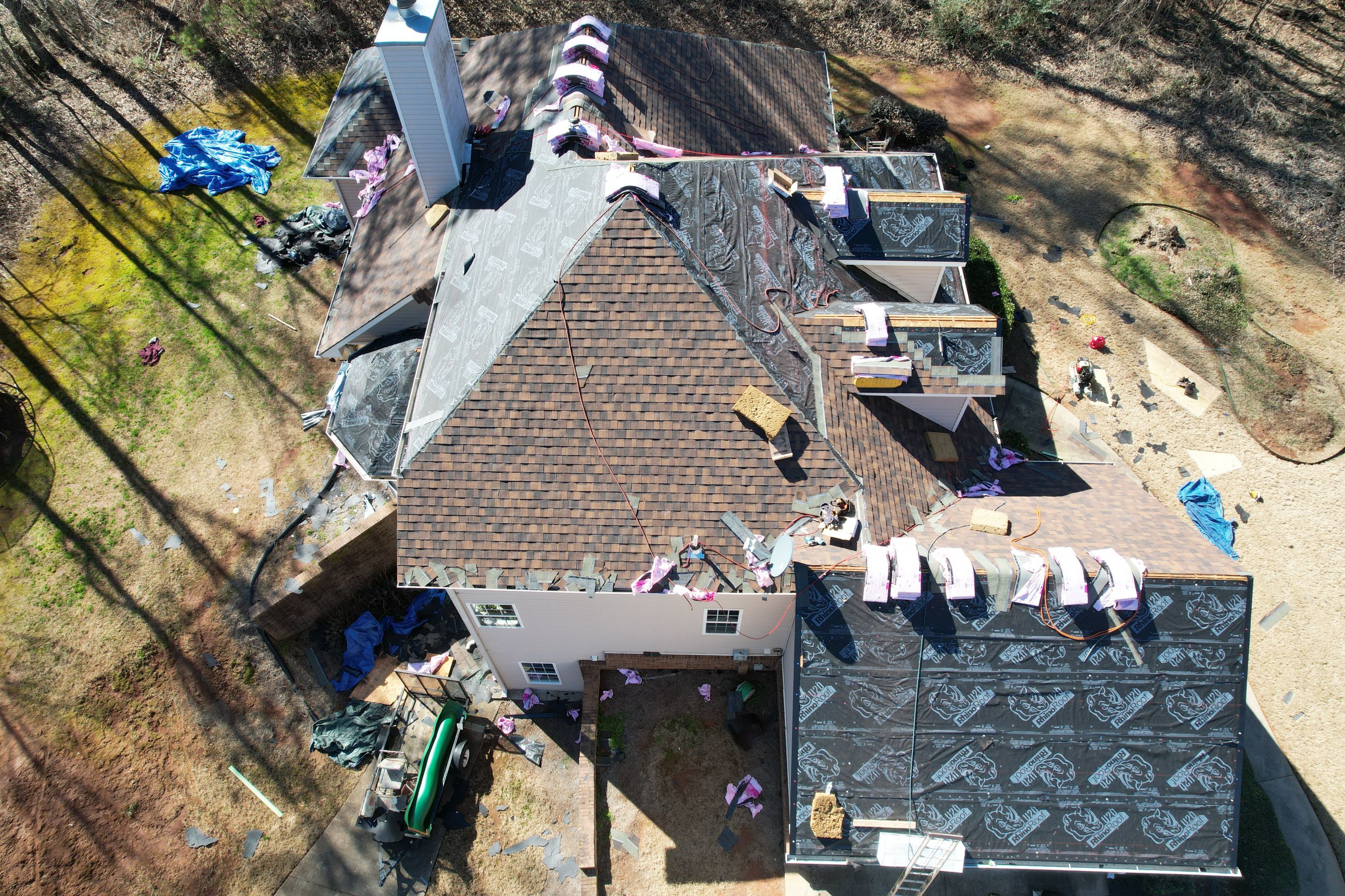 Residential Roofing Installation using Owens Corning by Inspector Roofing and Restoration