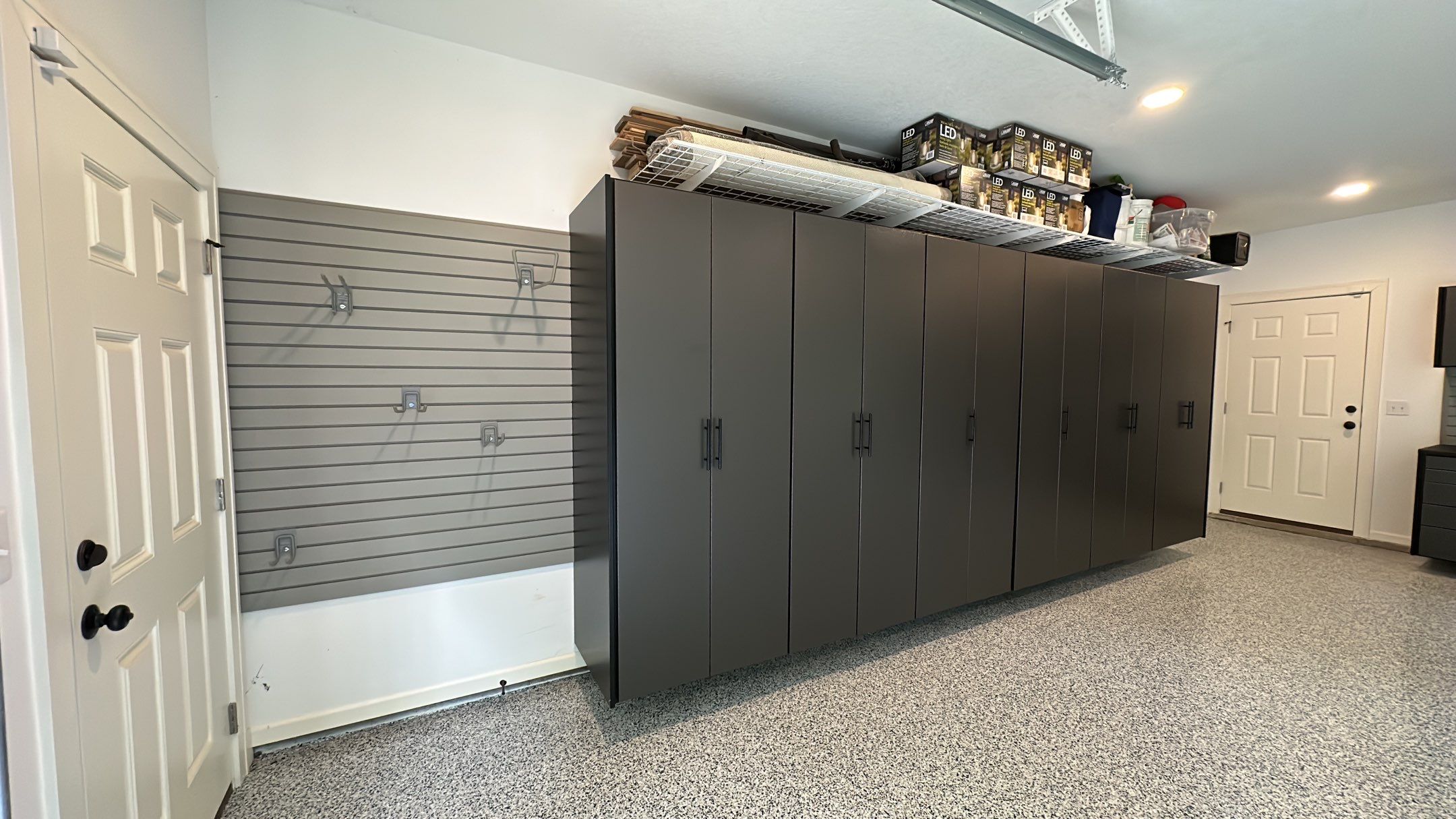 Will W. got his dream garage with a Banner Garage Floor and Cabinets  by Banner Garage