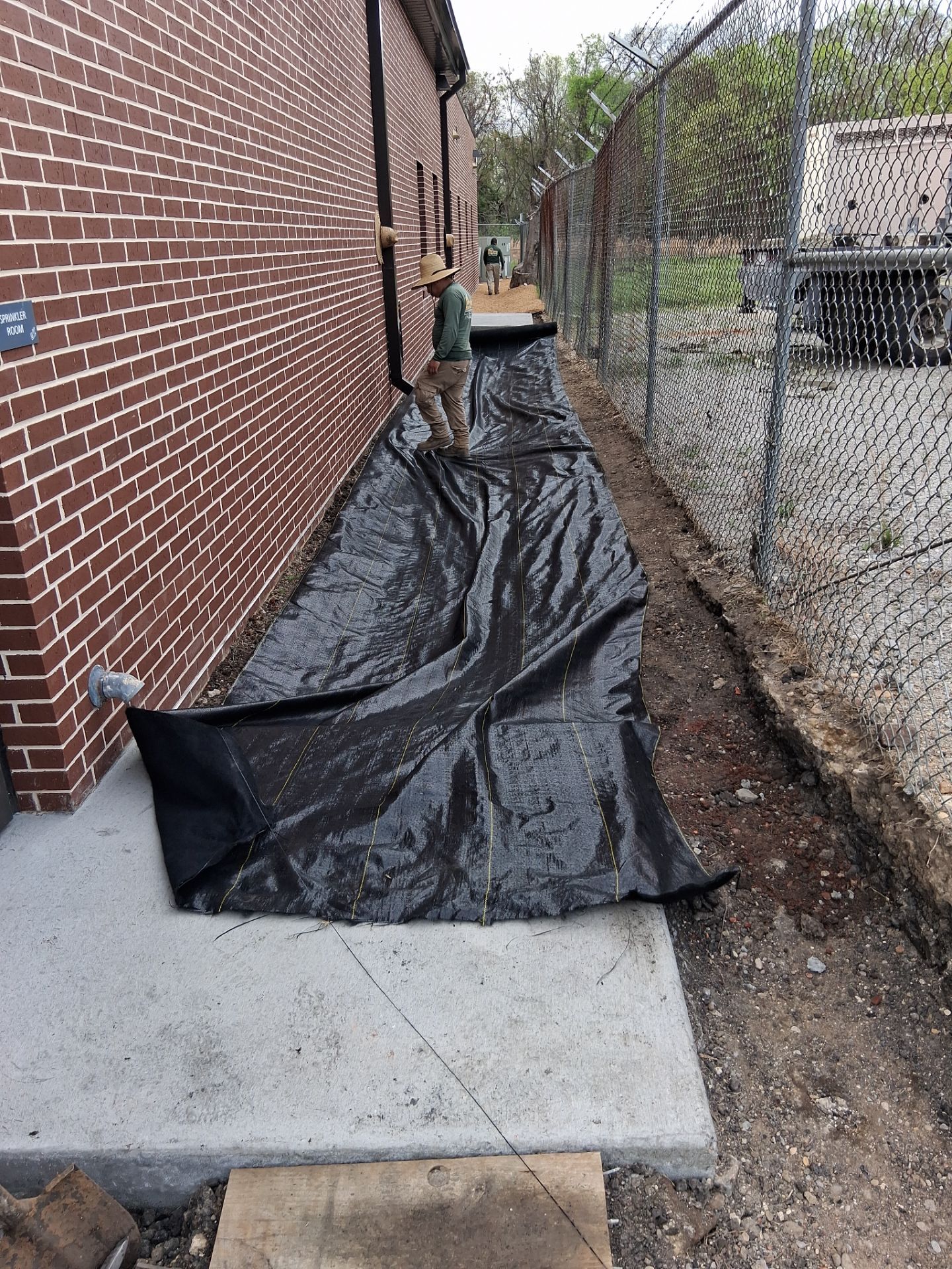 Commercial Landscape Fabric Installation for Biscuit Stadium in Montgomery